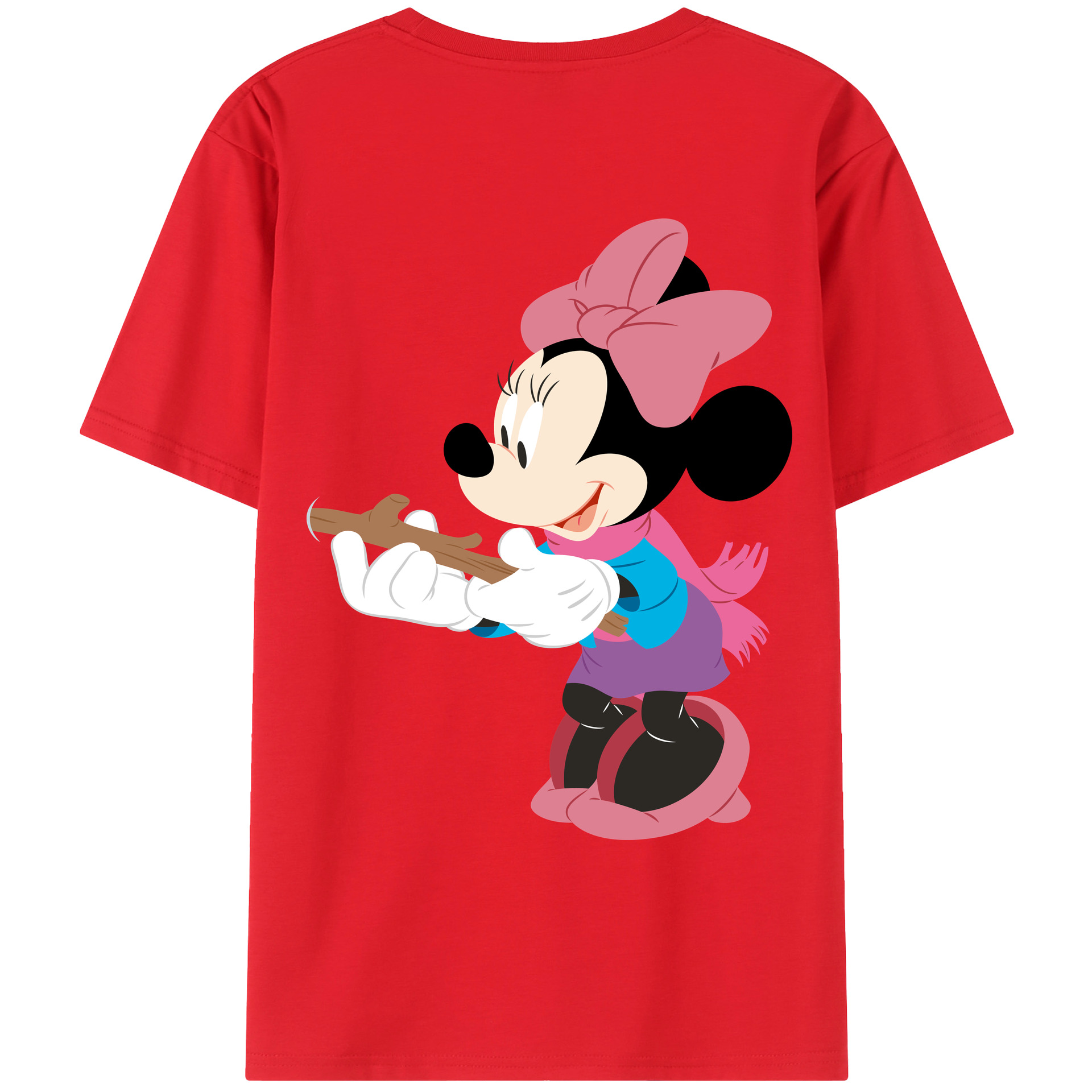 （画像用） ミッキーマウス Mickey Mouse レディース半袖Tシャツ(バックプリント)