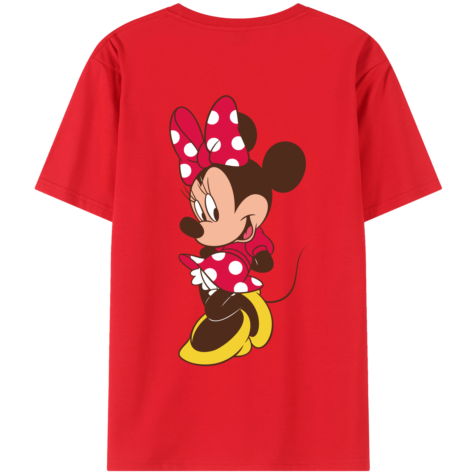 （画像用） ミッキーマウス Mickey Mouse レディース半袖Tシャツ(バックプリント)