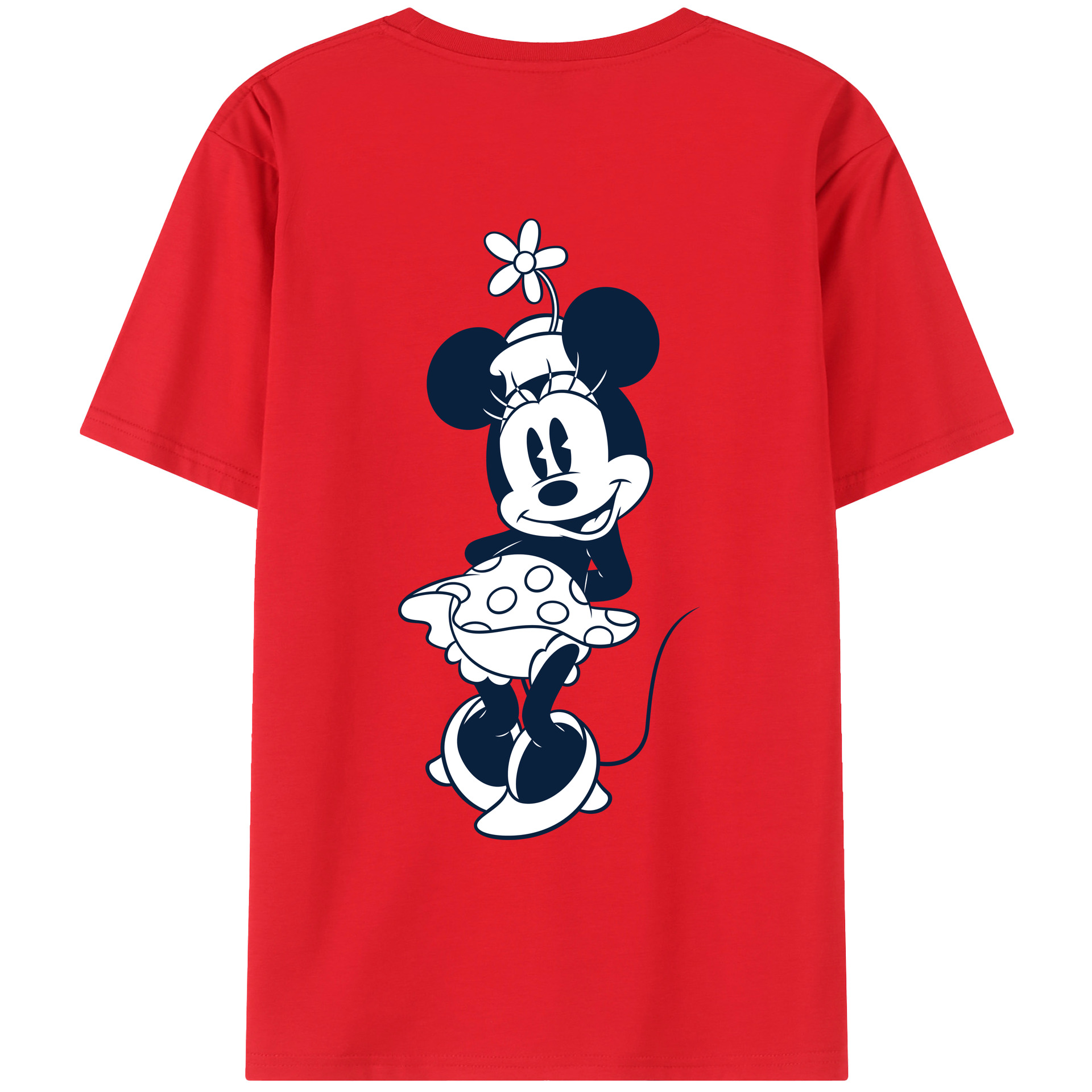 （画像用） ミッキーマウス Mickey Mouse レディース半袖Tシャツ(バックプリント)