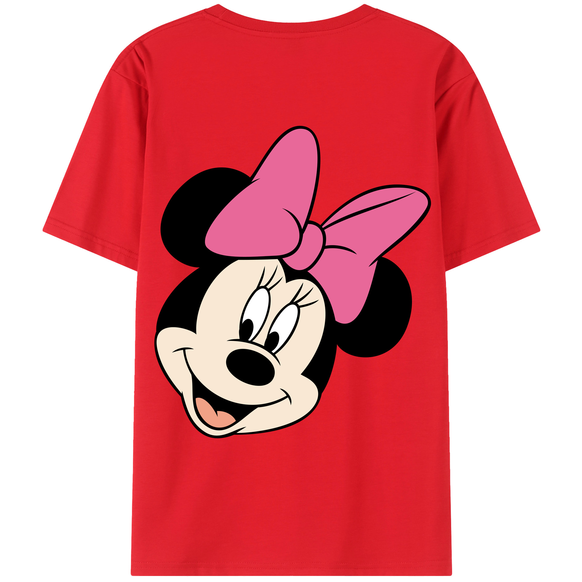 （画像用） ミッキーマウス Mickey Mouse レディース半袖Tシャツ(バックプリント)