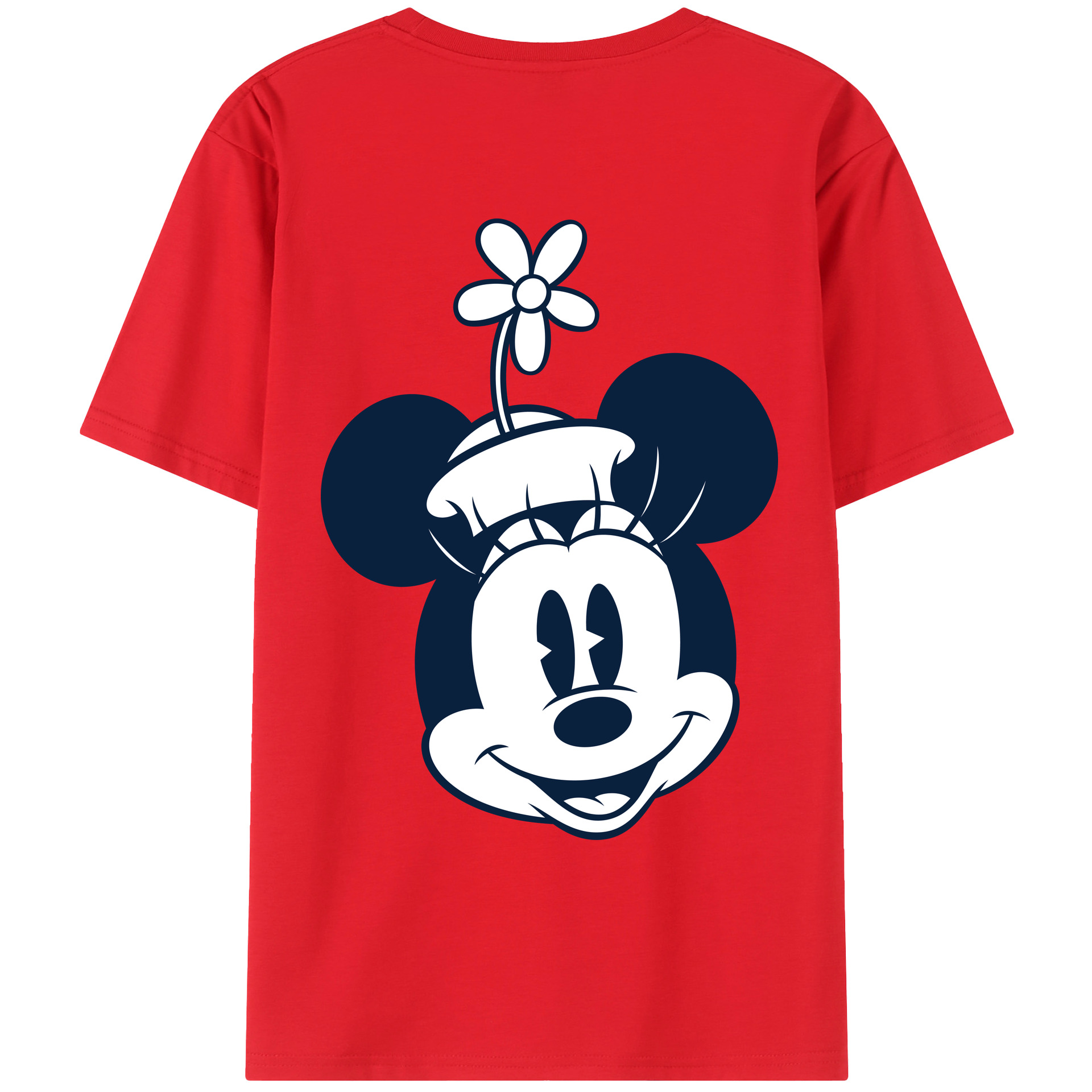 （画像用） ミッキーマウス Mickey Mouse レディース半袖Tシャツ(バックプリント)
