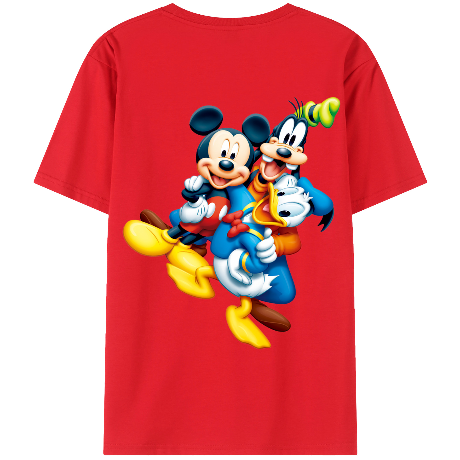 （画像用） ミッキーマウス Mickey Mouse レディース半袖Tシャツ(バックプリント)