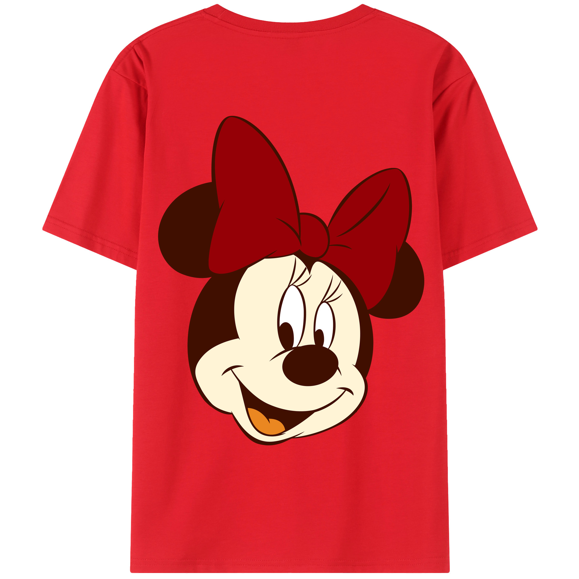 （画像用） ミッキーマウス Mickey Mouse レディース半袖Tシャツ(バックプリント)