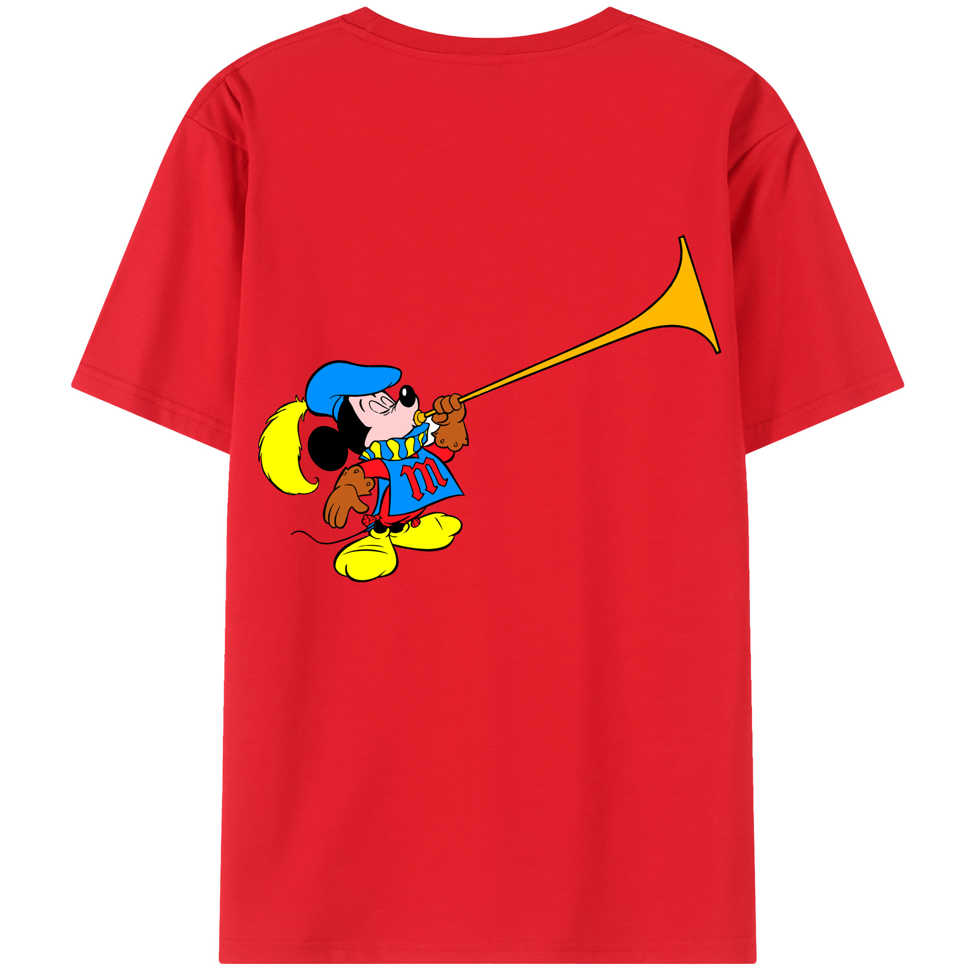 （画像用） ミッキーマウス Mickey Mouse レディース半袖Tシャツ(バックプリント)