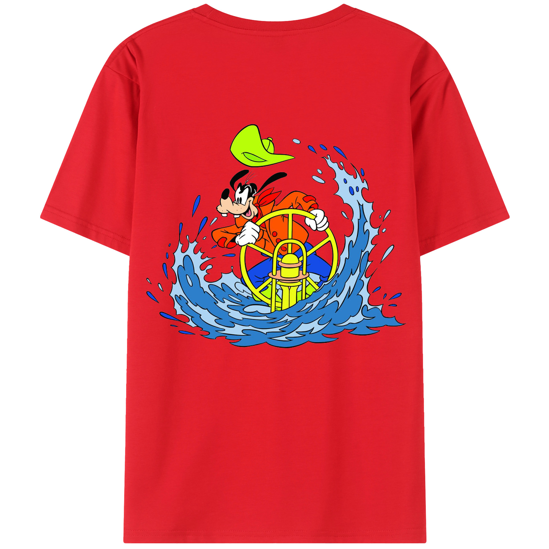 （画像用） ミッキーマウス Mickey Mouse レディース半袖Tシャツ(バックプリント)