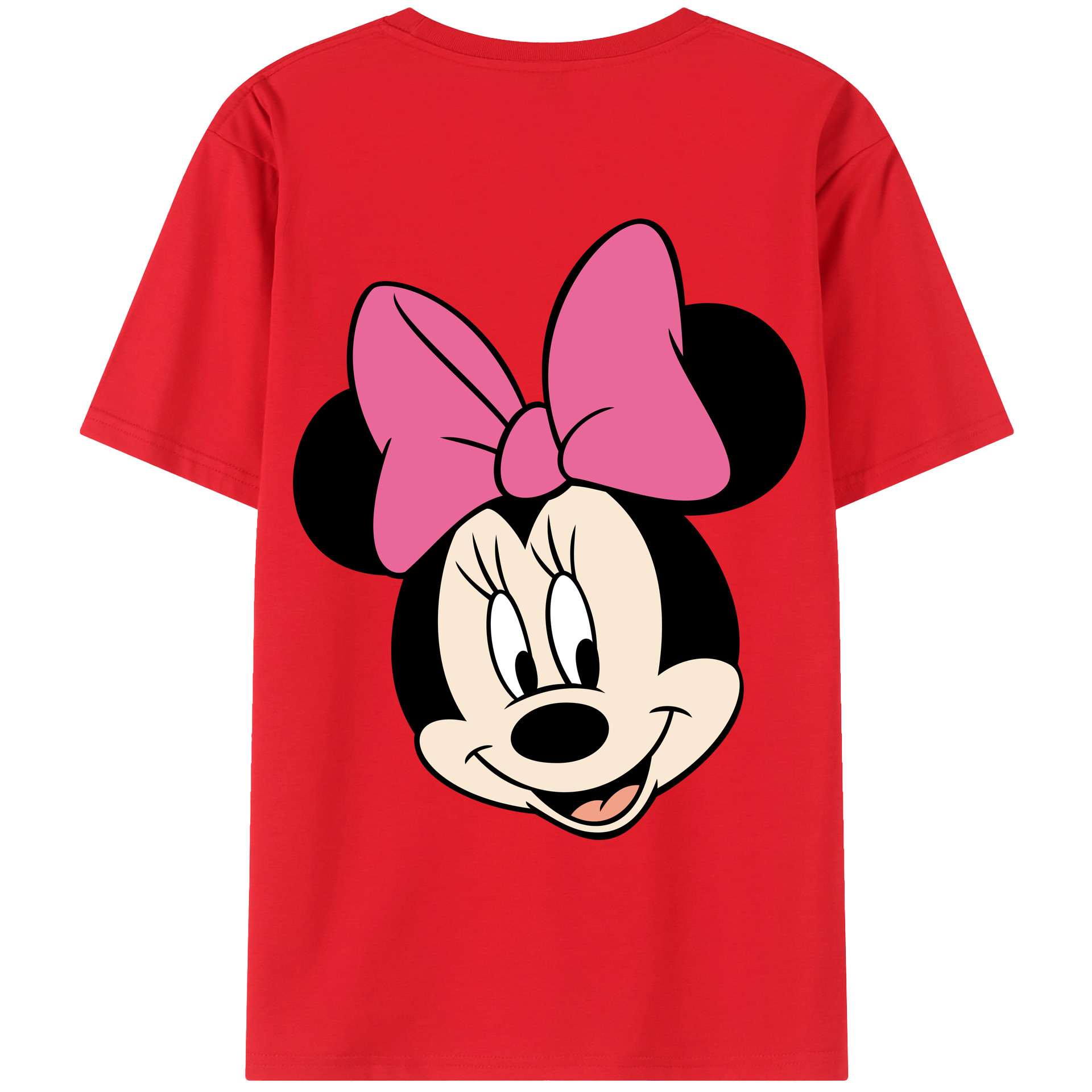 （画像用） ミッキーマウス Mickey Mouse レディース半袖Tシャツ(バックプリント)