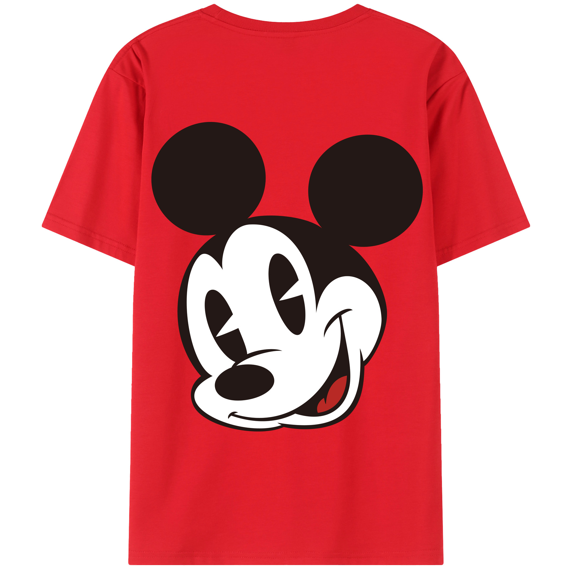 （画像用） ミッキーマウス Mickey Mouse レディース半袖Tシャツ(バックプリント)