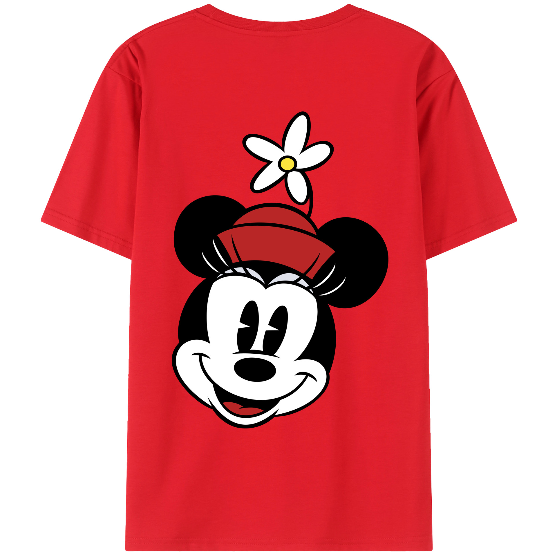 （画像用） ミッキーマウス Mickey Mouse レディース半袖Tシャツ(バックプリント)