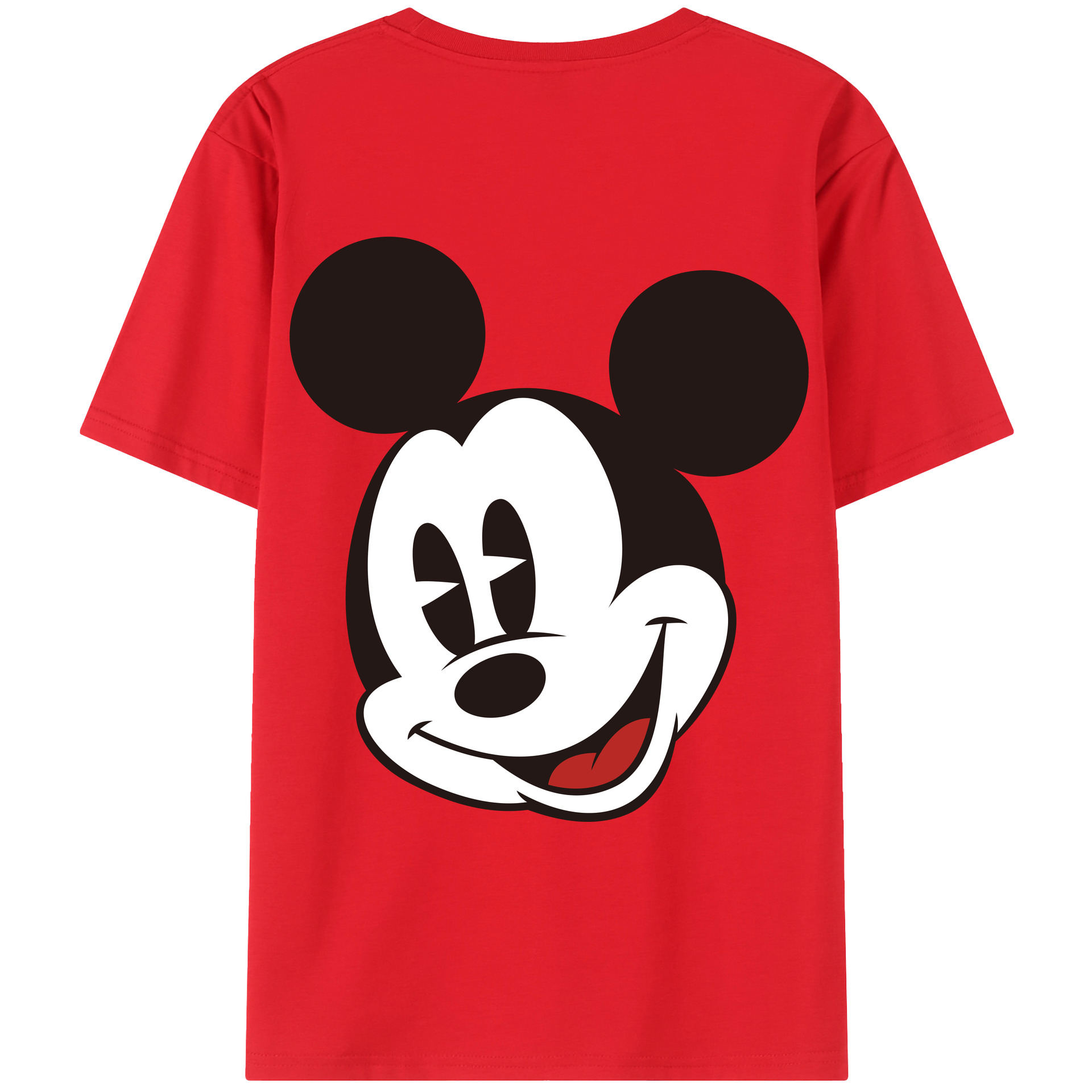 （画像用） ミッキーマウス Mickey Mouse レディース半袖Tシャツ(バックプリント)