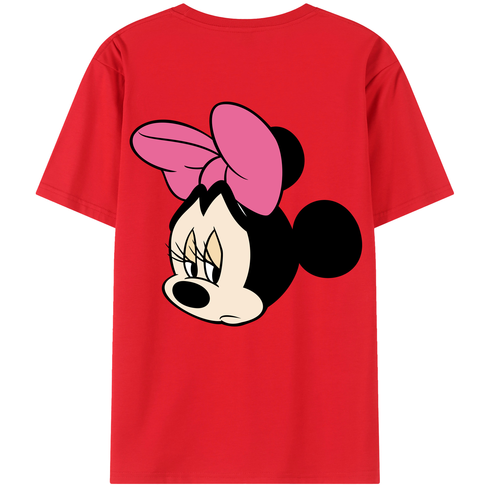 （画像用） ミッキーマウス Mickey Mouse レディース半袖Tシャツ(バックプリント)