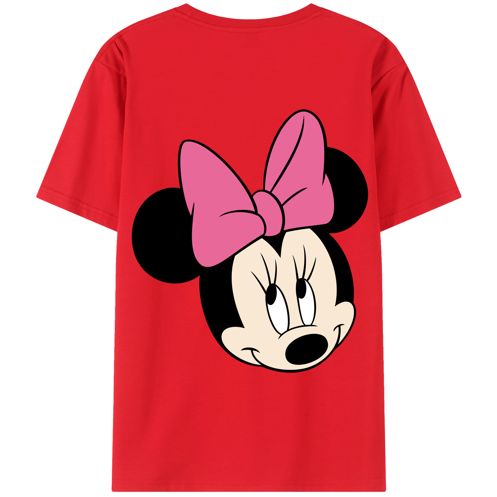 （画像用） ミッキーマウス Mickey Mouse レディース半袖Tシャツ(バックプリント)