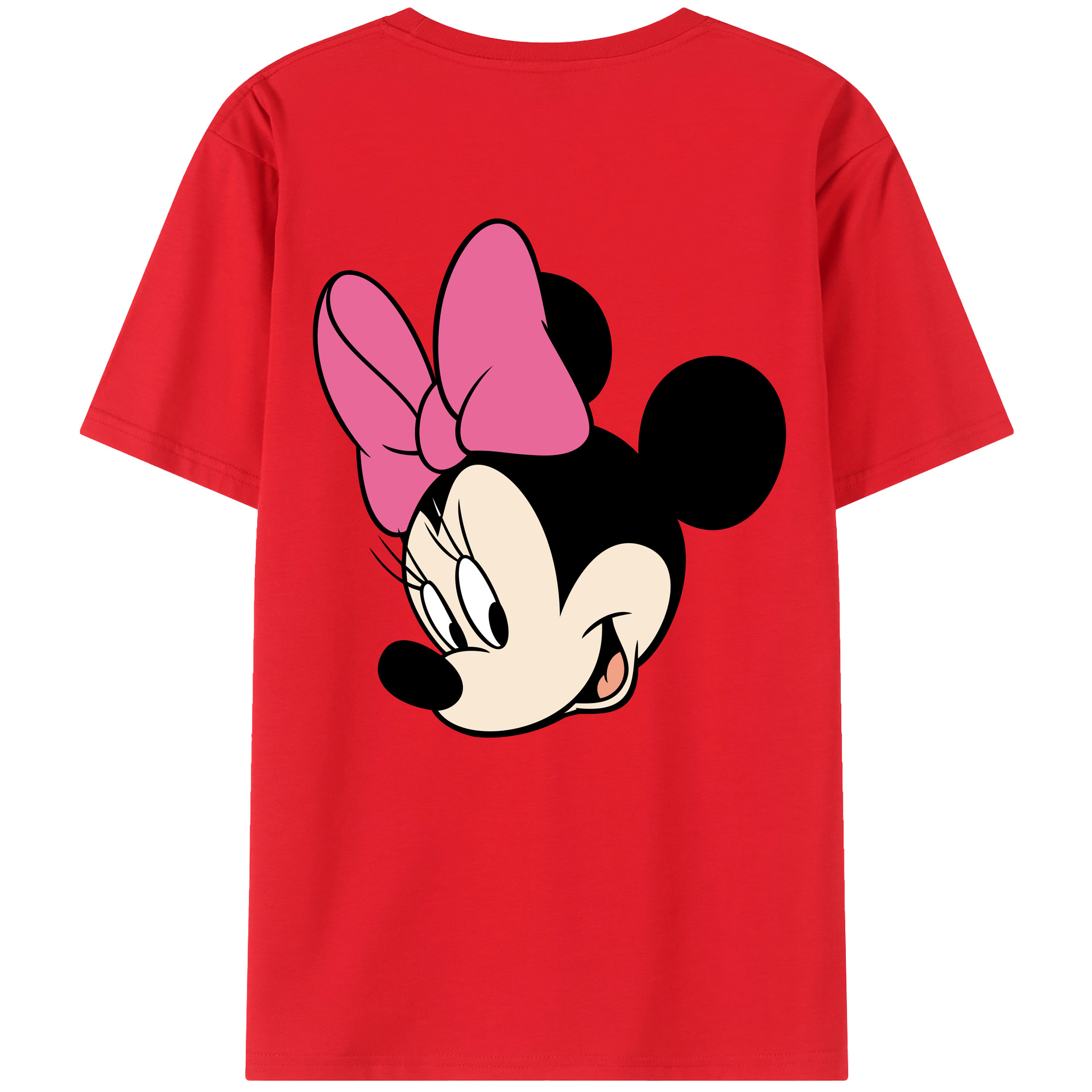 （画像用） ミッキーマウス Mickey Mouse レディース半袖Tシャツ(バックプリント)