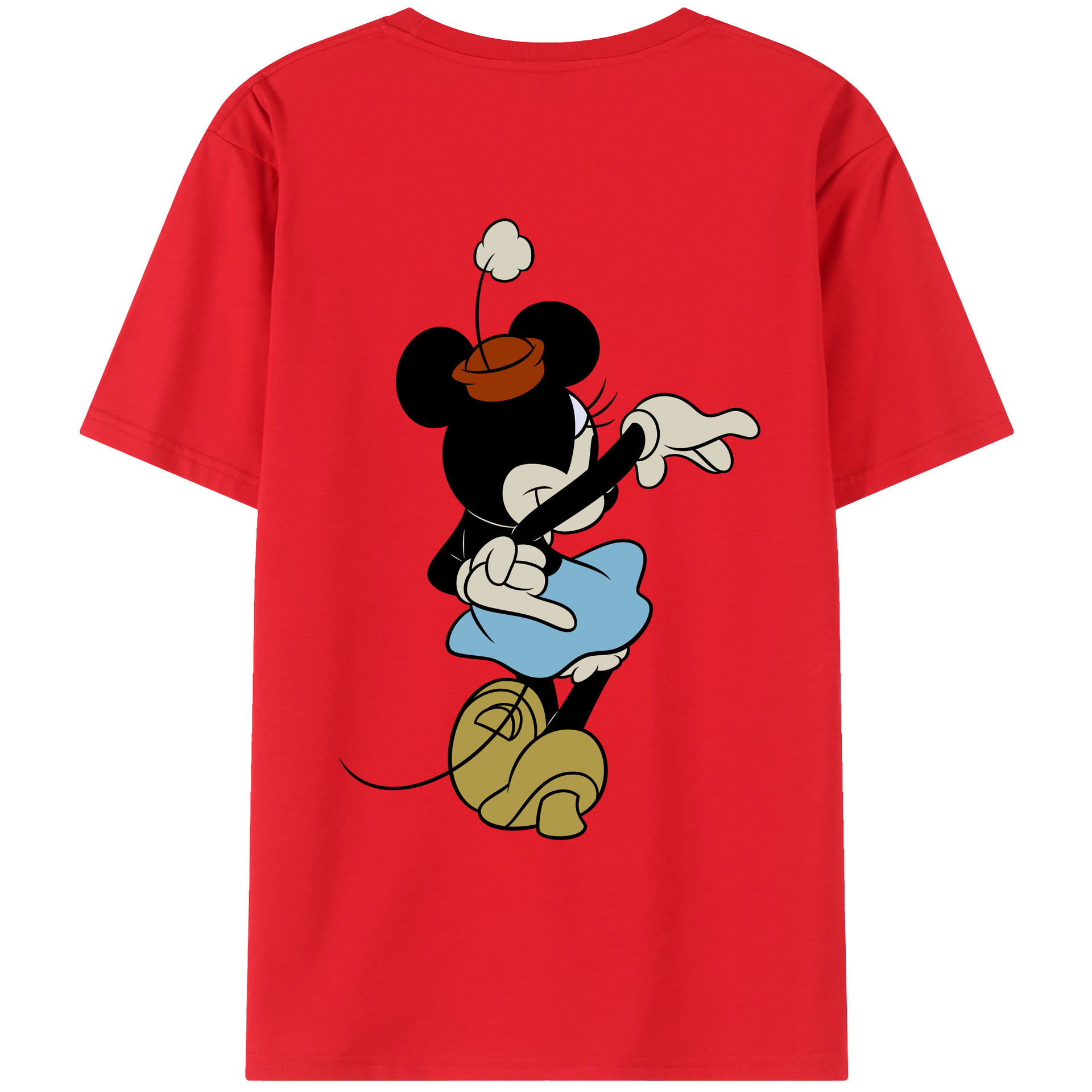 （画像用） ミッキーマウス Mickey Mouse レディース半袖Tシャツ(バックプリント)