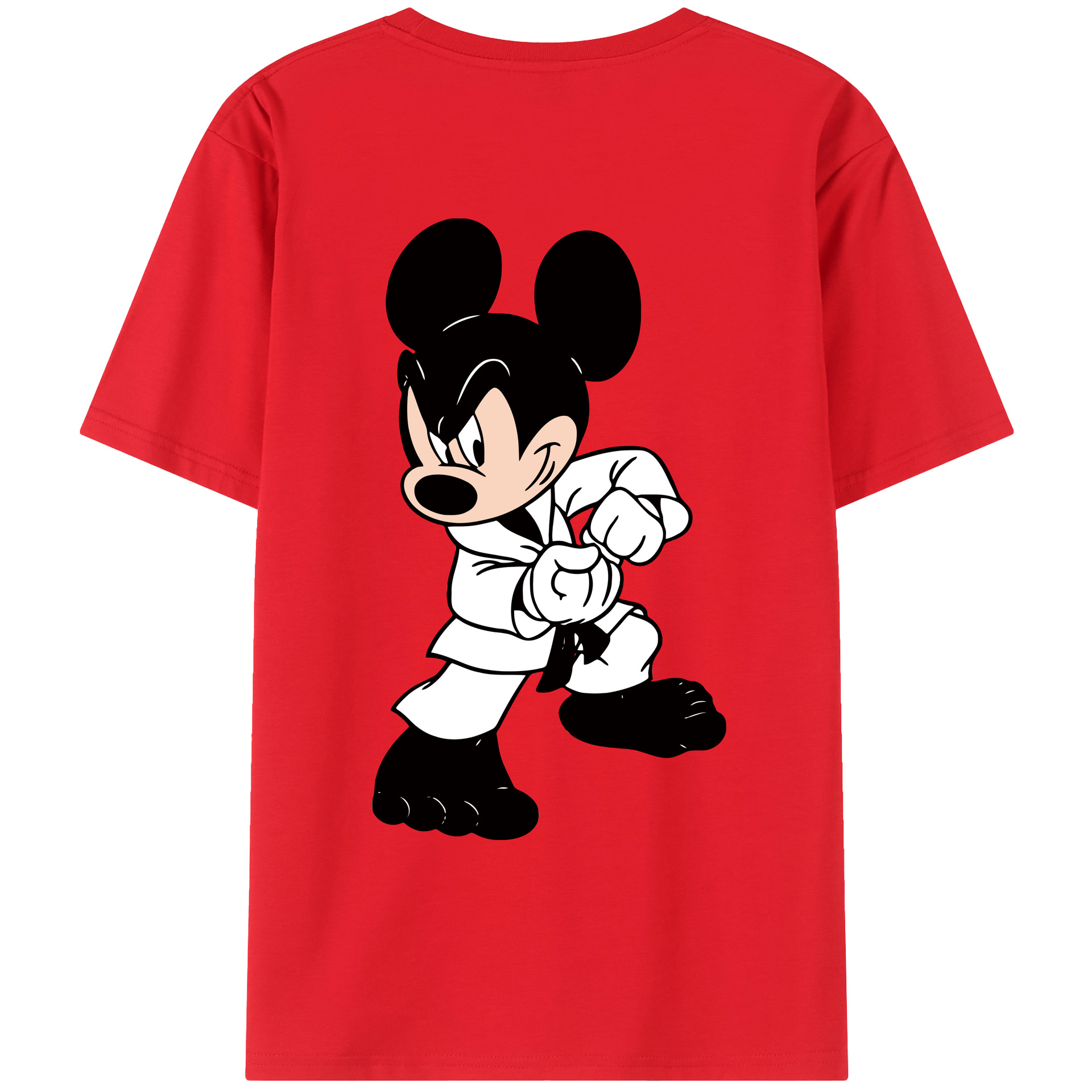 （画像用） ミッキーマウス Mickey Mouse レディース半袖Tシャツ(バックプリント)