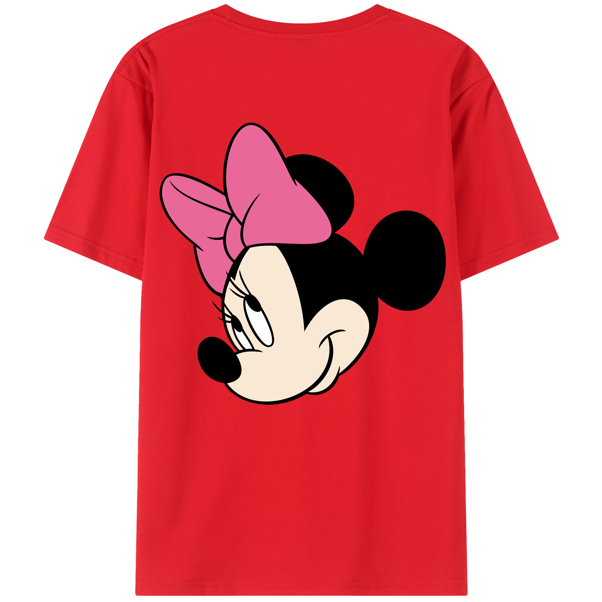 （画像用） ミッキーマウス Mickey Mouse レディース半袖Tシャツ(バックプリント)
