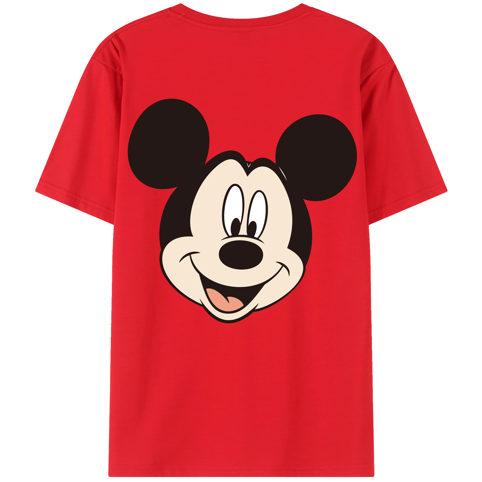 （画像用） ミッキーマウス Mickey Mouse レディース半袖Tシャツ(バックプリント)
