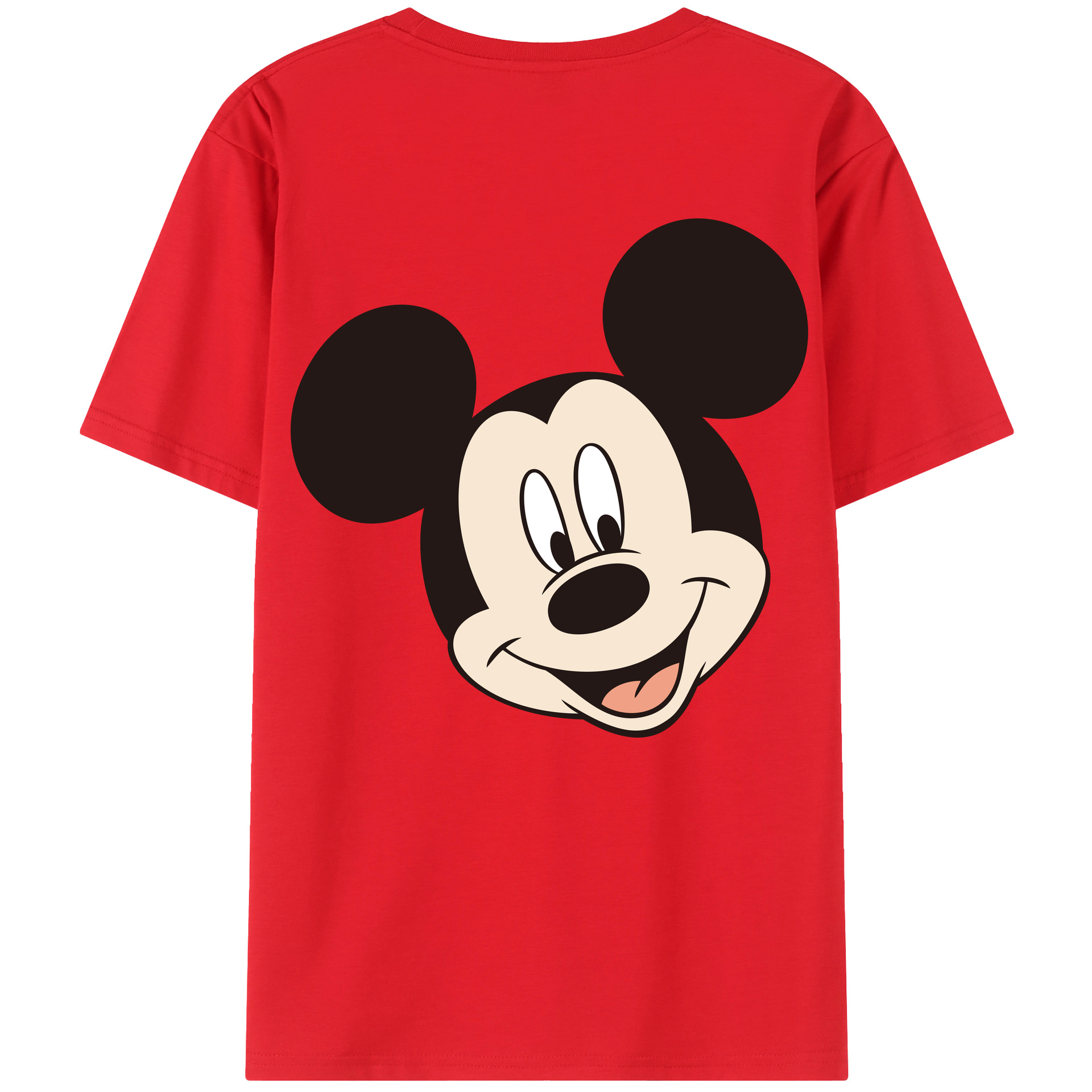 （画像用） ミッキーマウス Mickey Mouse レディース半袖Tシャツ(バックプリント)