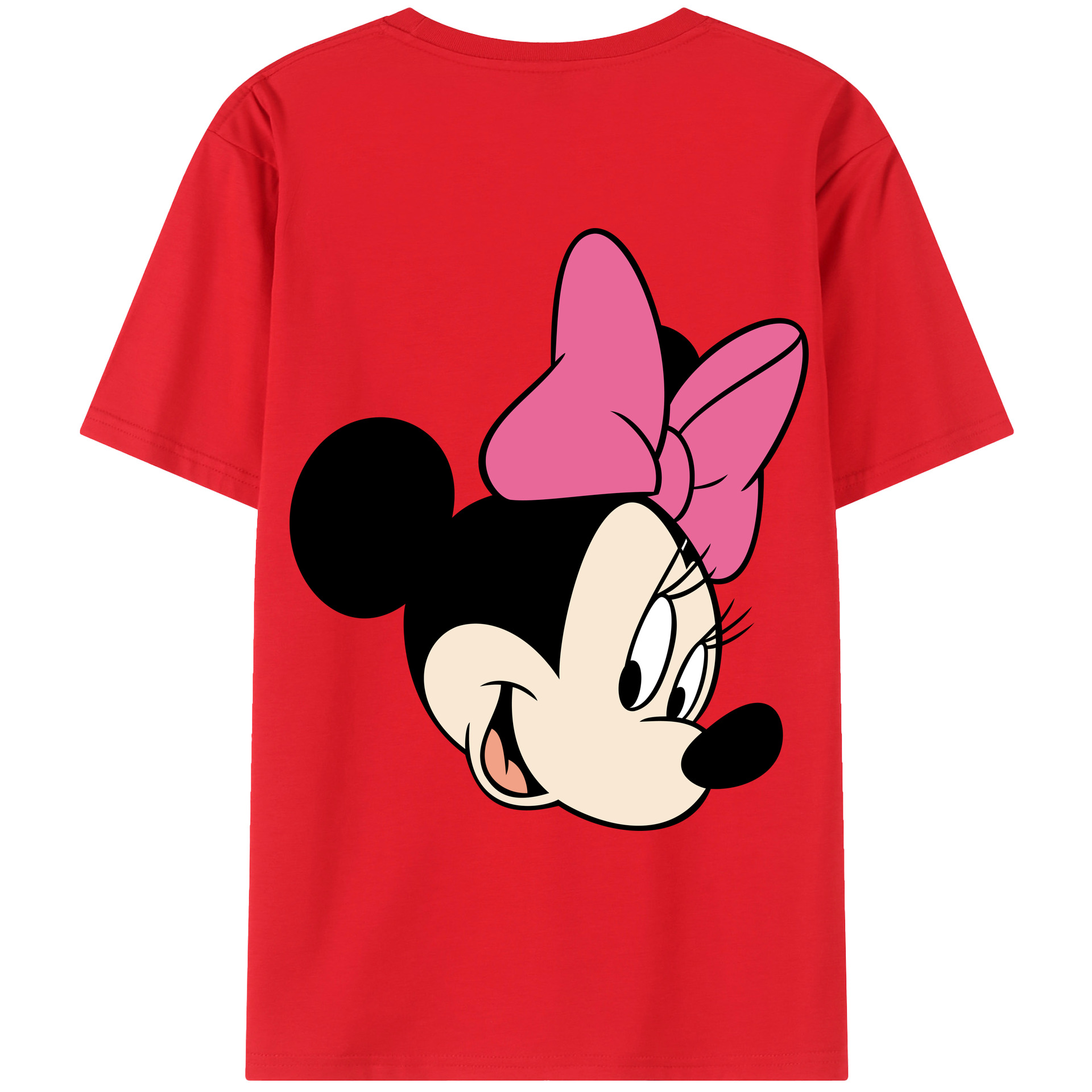 （画像用） ミッキーマウス Mickey Mouse レディース半袖Tシャツ(バックプリント)