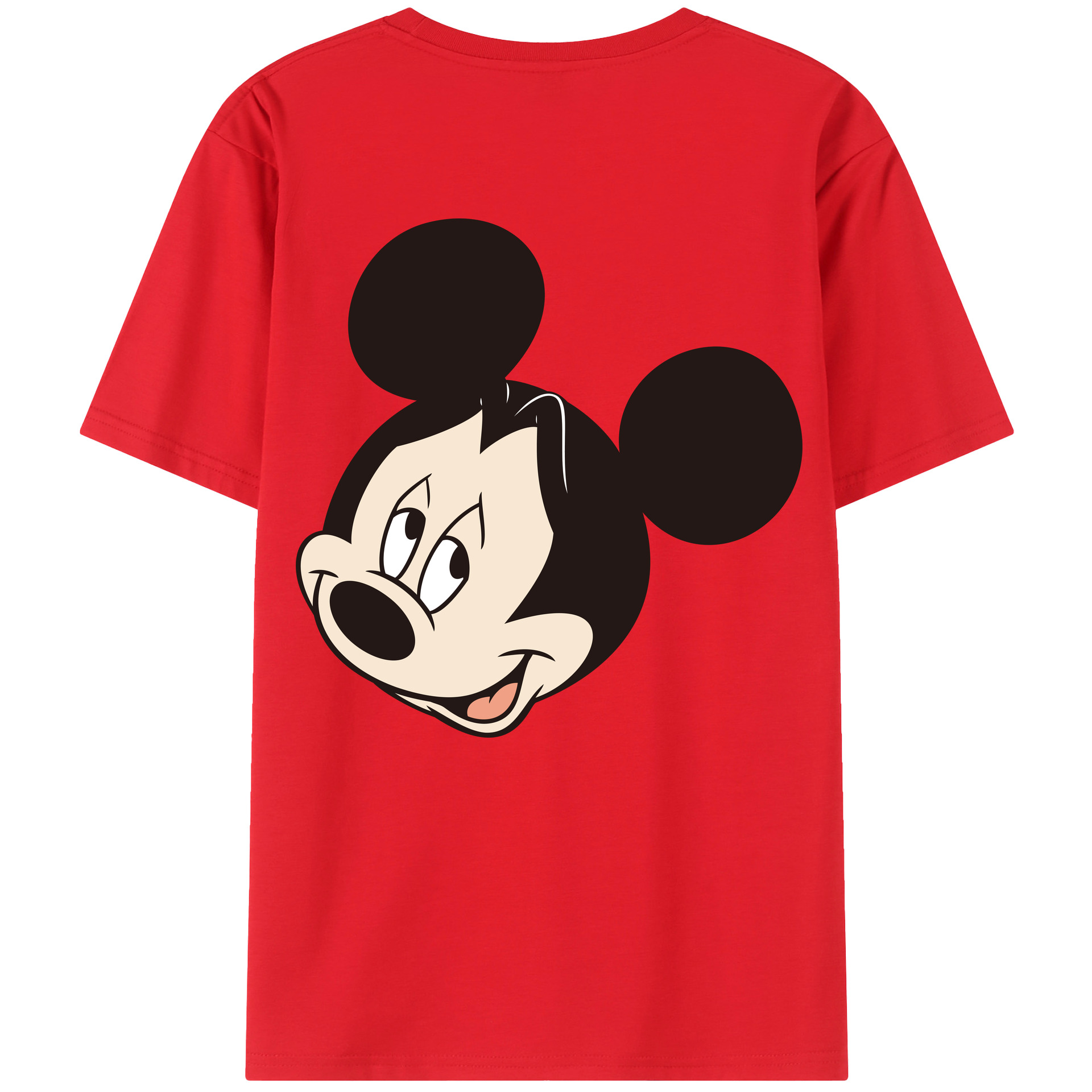 （画像用） ミッキーマウス Mickey Mouse レディース半袖Tシャツ(バックプリント)