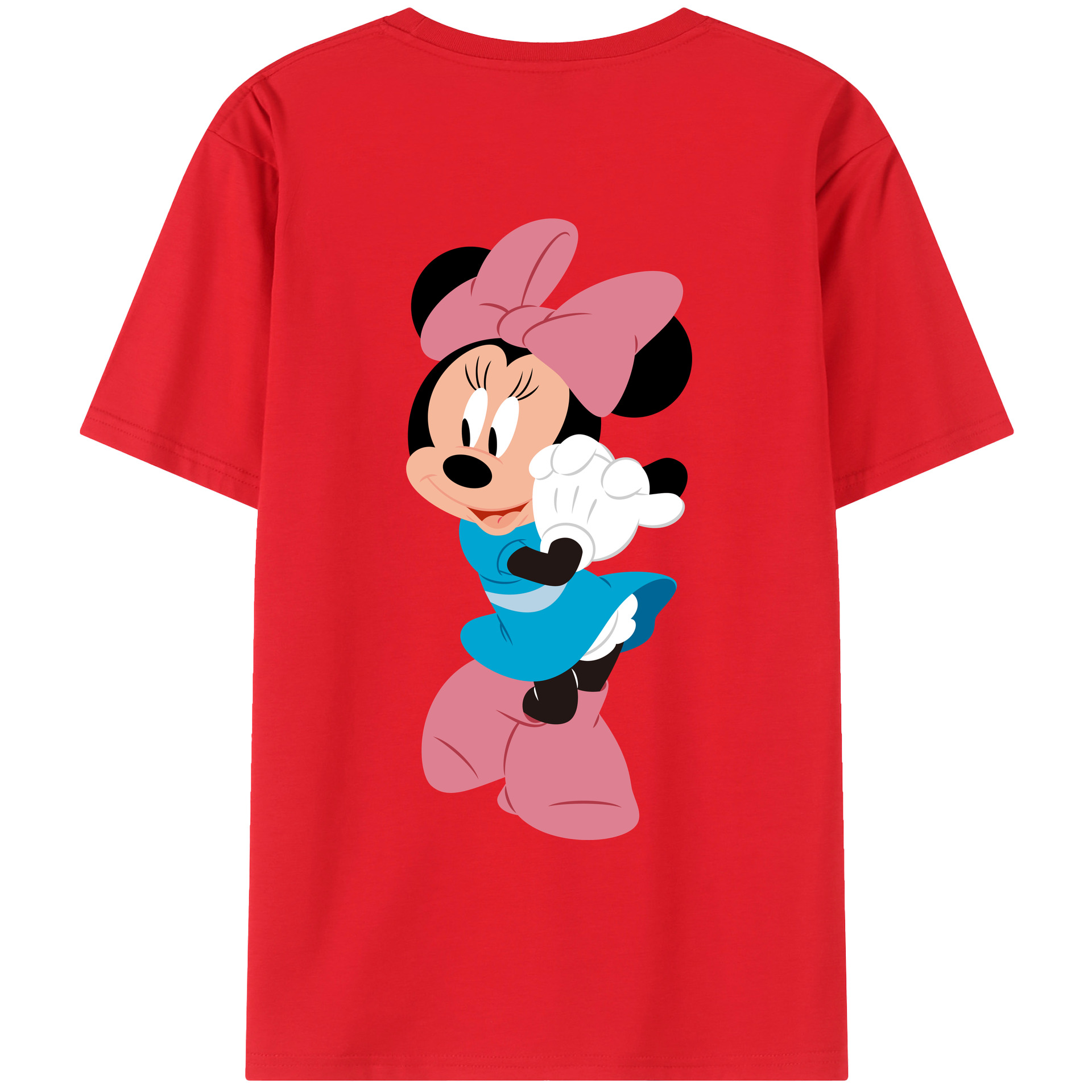 （画像用） ミッキーマウス Mickey Mouse レディース半袖Tシャツ(バックプリント)
