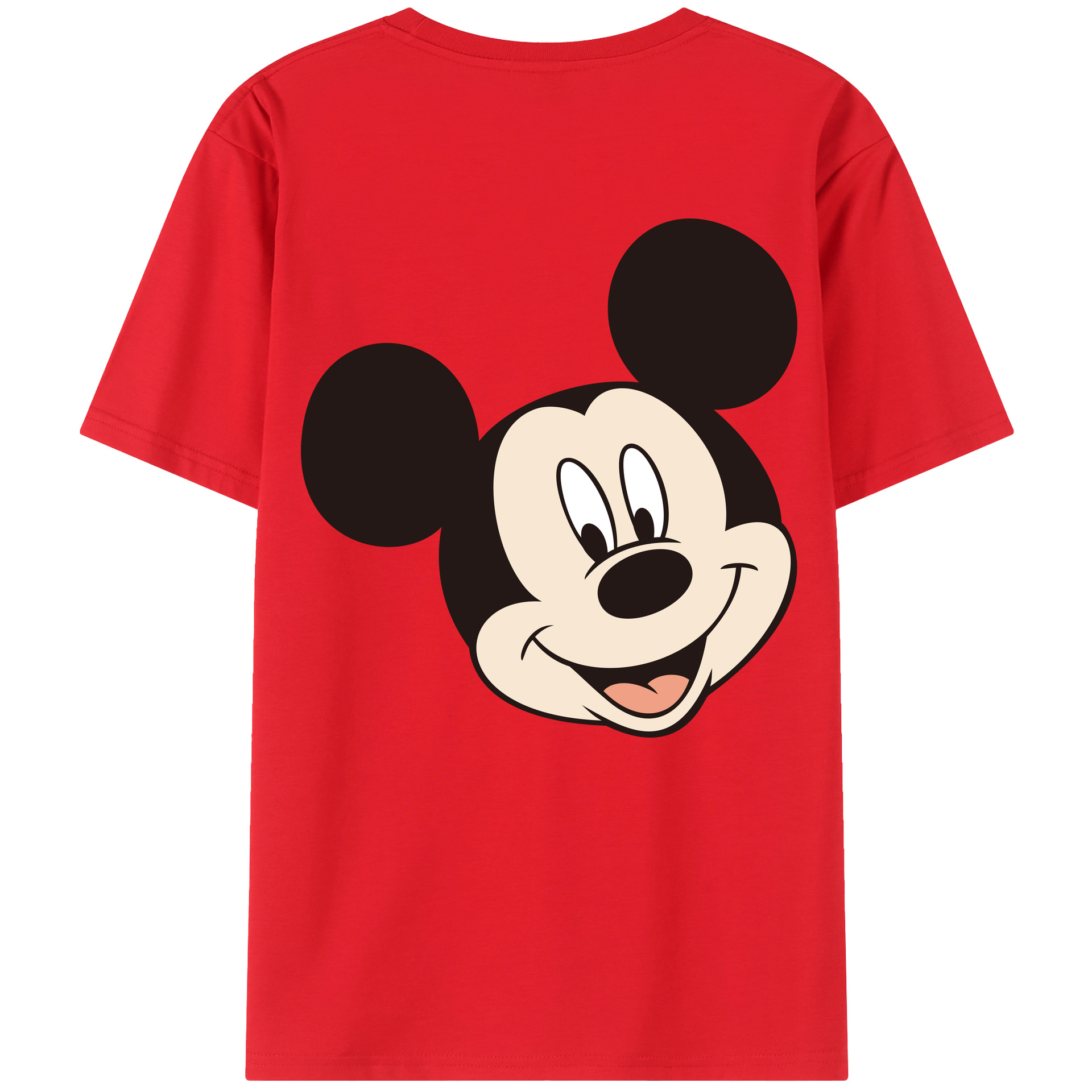 （画像用） ミッキーマウス Mickey Mouse レディース半袖Tシャツ(バックプリント)