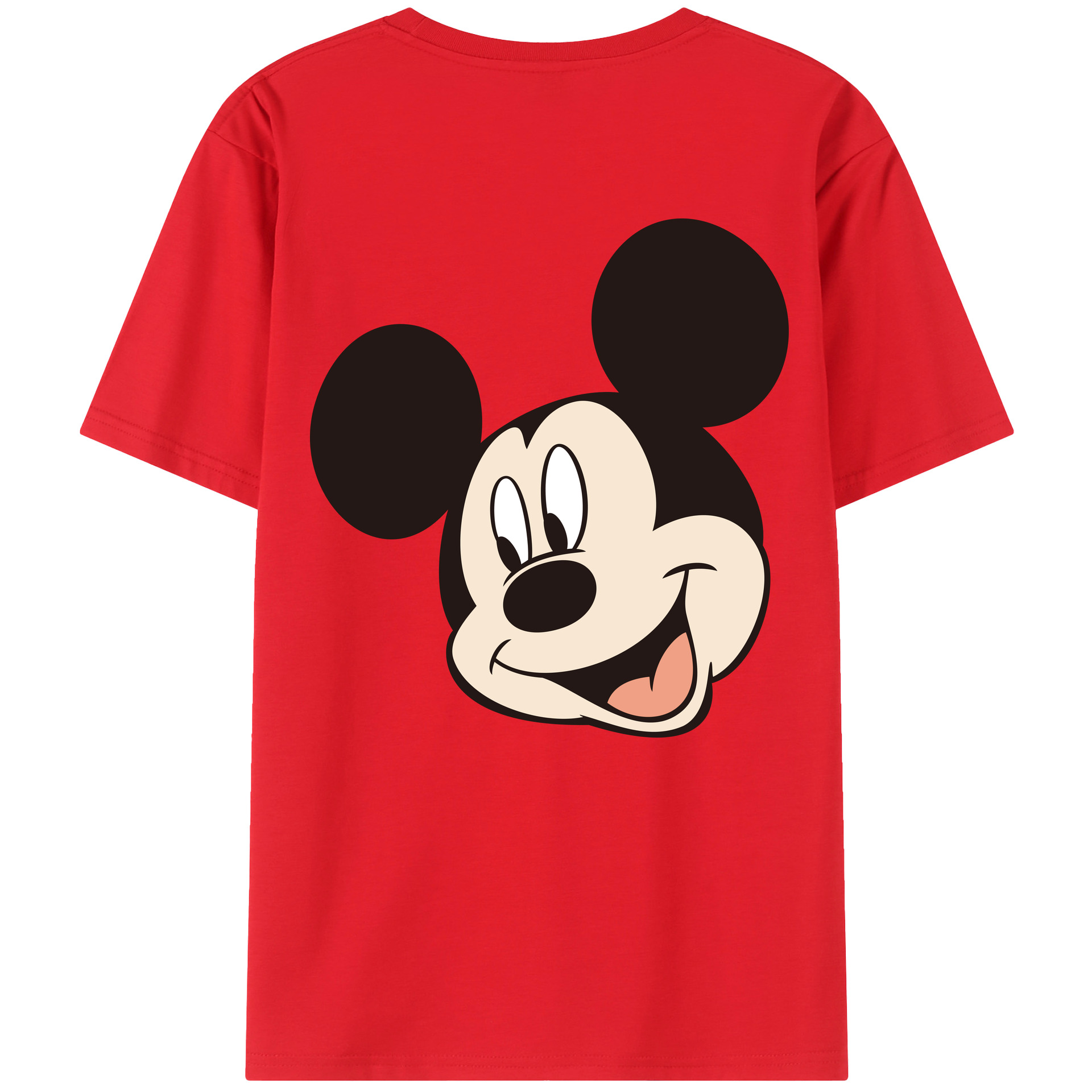 （画像用） ミッキーマウス Mickey Mouse レディース半袖Tシャツ(バックプリント)