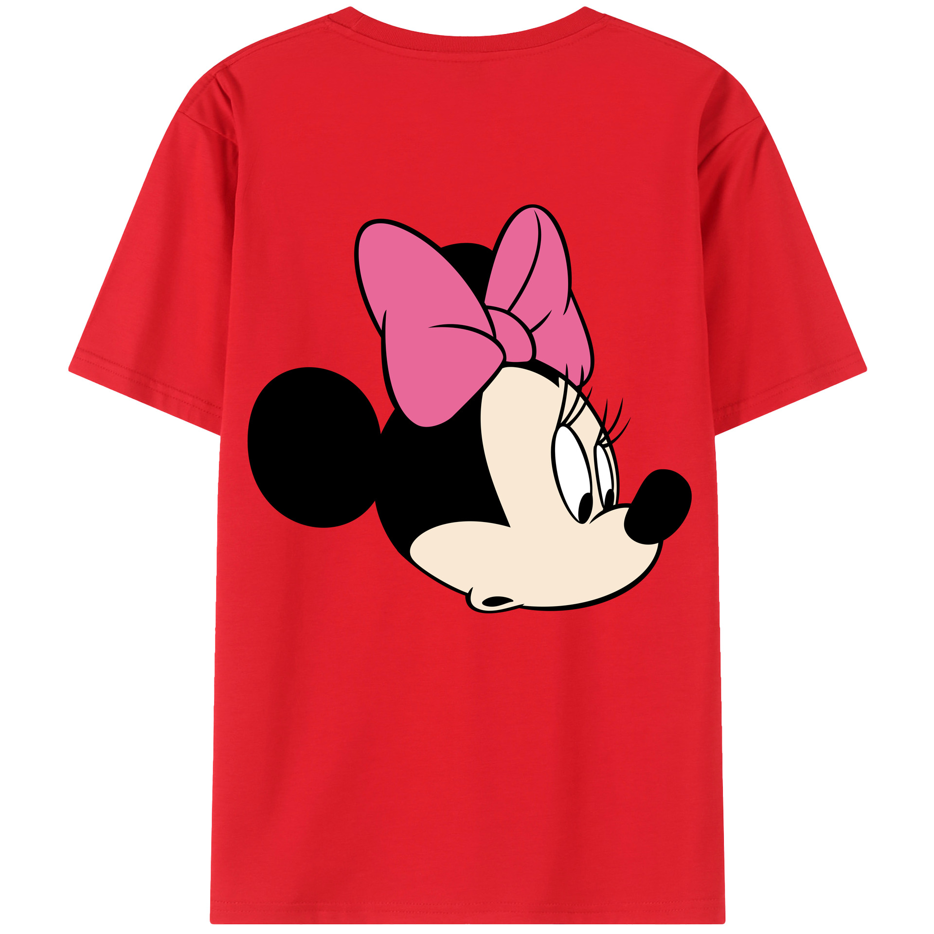 （画像用） ミッキーマウス Mickey Mouse レディース半袖Tシャツ(バックプリント)
