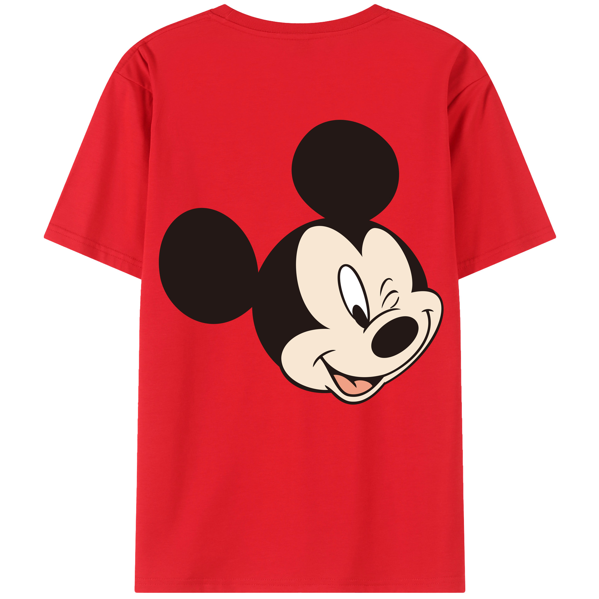 （画像用） ミッキーマウス Mickey Mouse レディース半袖Tシャツ(バックプリント)