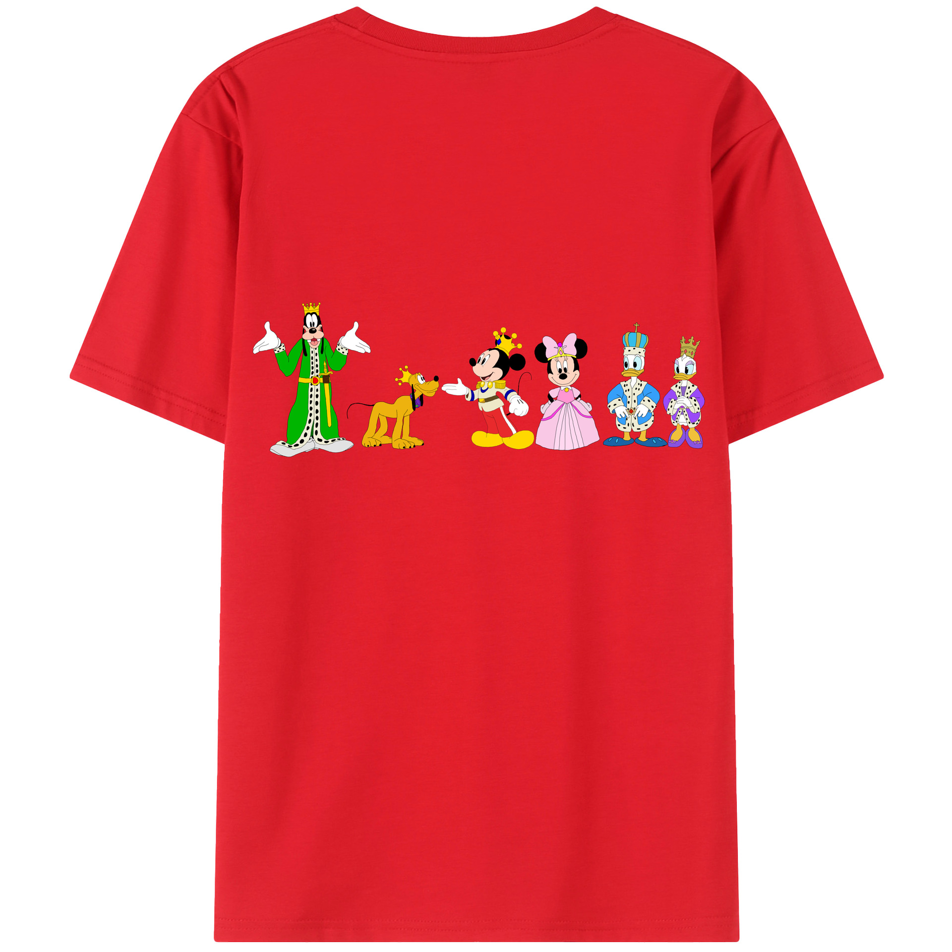 （画像用） ミッキーマウス Mickey Mouse レディース半袖Tシャツ(バックプリント)