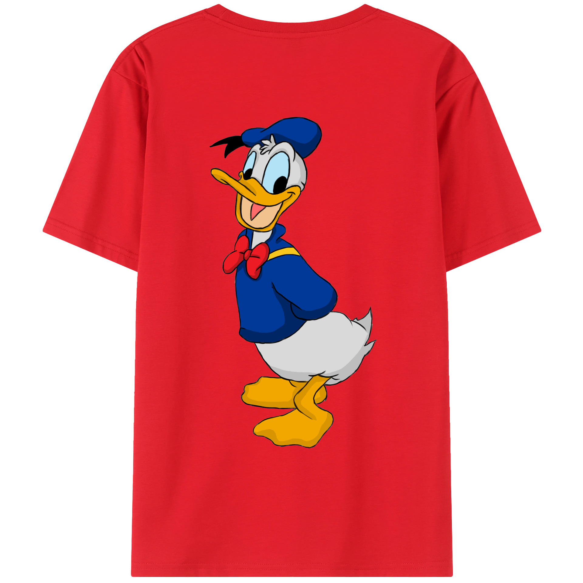 （画像用） ミッキーマウス Mickey Mouse レディース半袖Tシャツ(バックプリント)