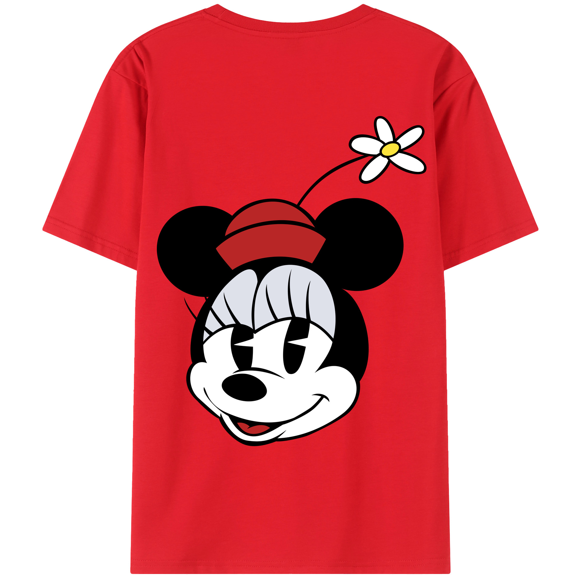 （画像用） ミッキーマウス Mickey Mouse レディース半袖Tシャツ(バックプリント)