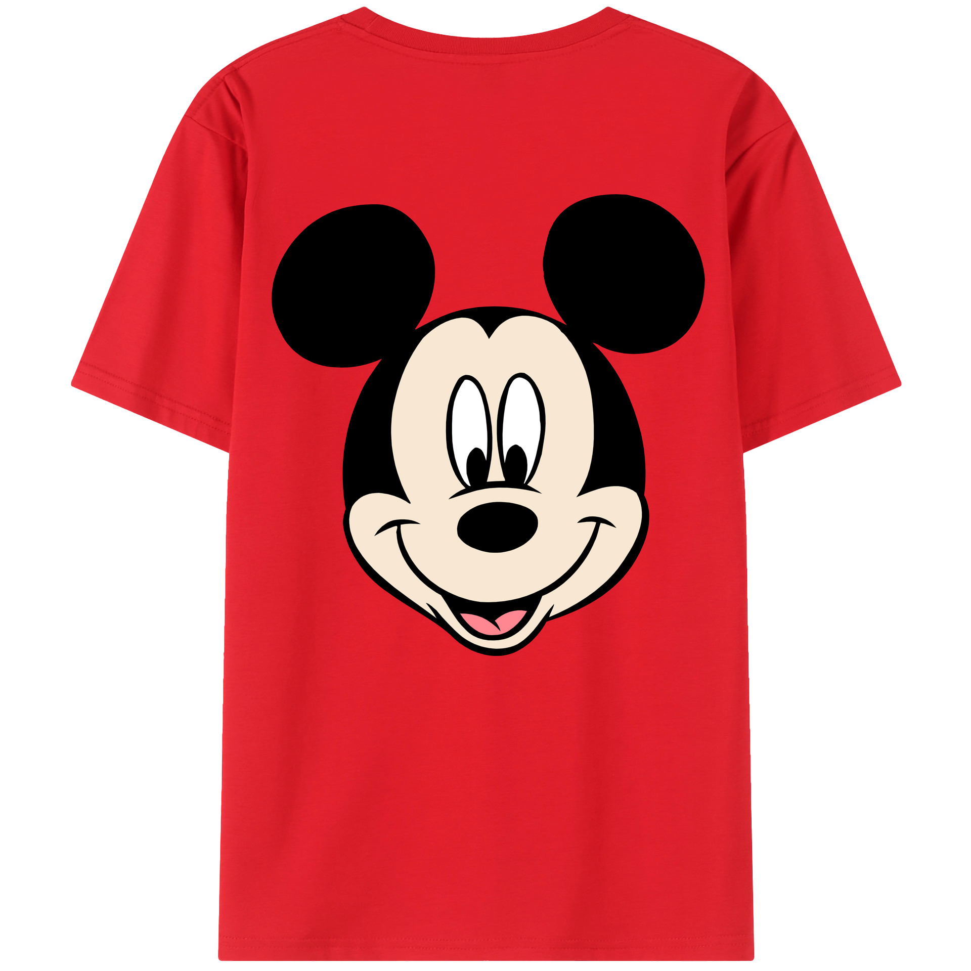 （画像用） ミッキーマウス Mickey Mouse レディース半袖Tシャツ(バックプリント)