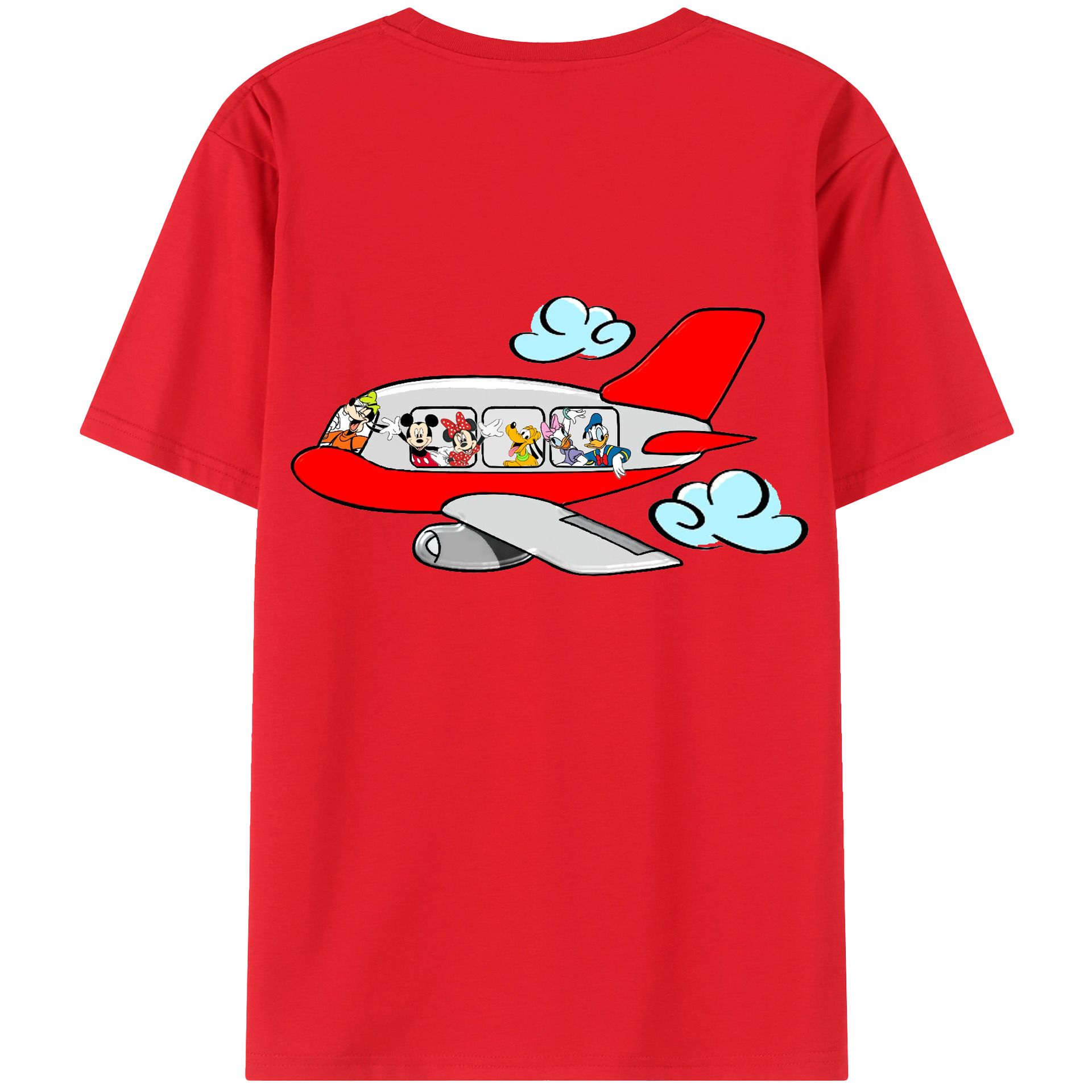 （画像用） ミッキーマウス Mickey Mouse レディース半袖Tシャツ(バックプリント)