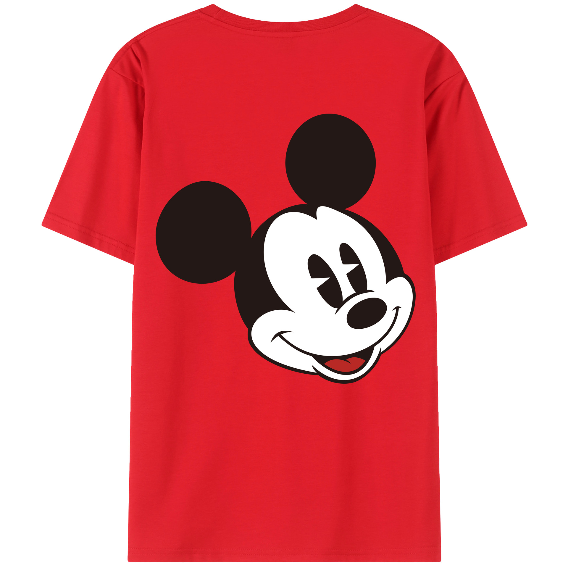 （画像用） ミッキーマウス Mickey Mouse レディース半袖Tシャツ(バックプリント)