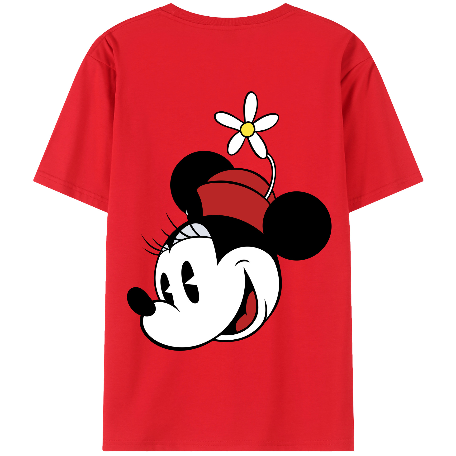 （画像用） ミッキーマウス Mickey Mouse レディース半袖Tシャツ(バックプリント)