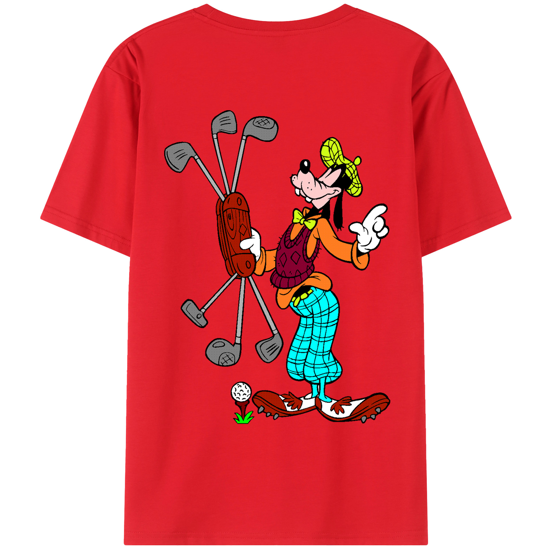 （画像用） ミッキーマウス Mickey Mouse レディース半袖Tシャツ(バックプリント)