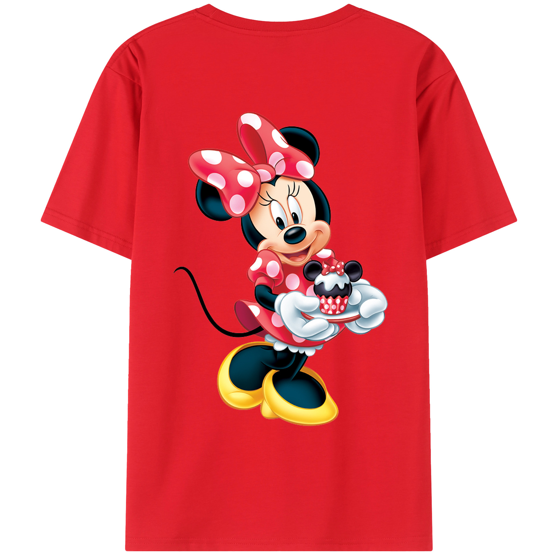 （画像用） ミッキーマウス Mickey Mouse レディース半袖Tシャツ(バックプリント)