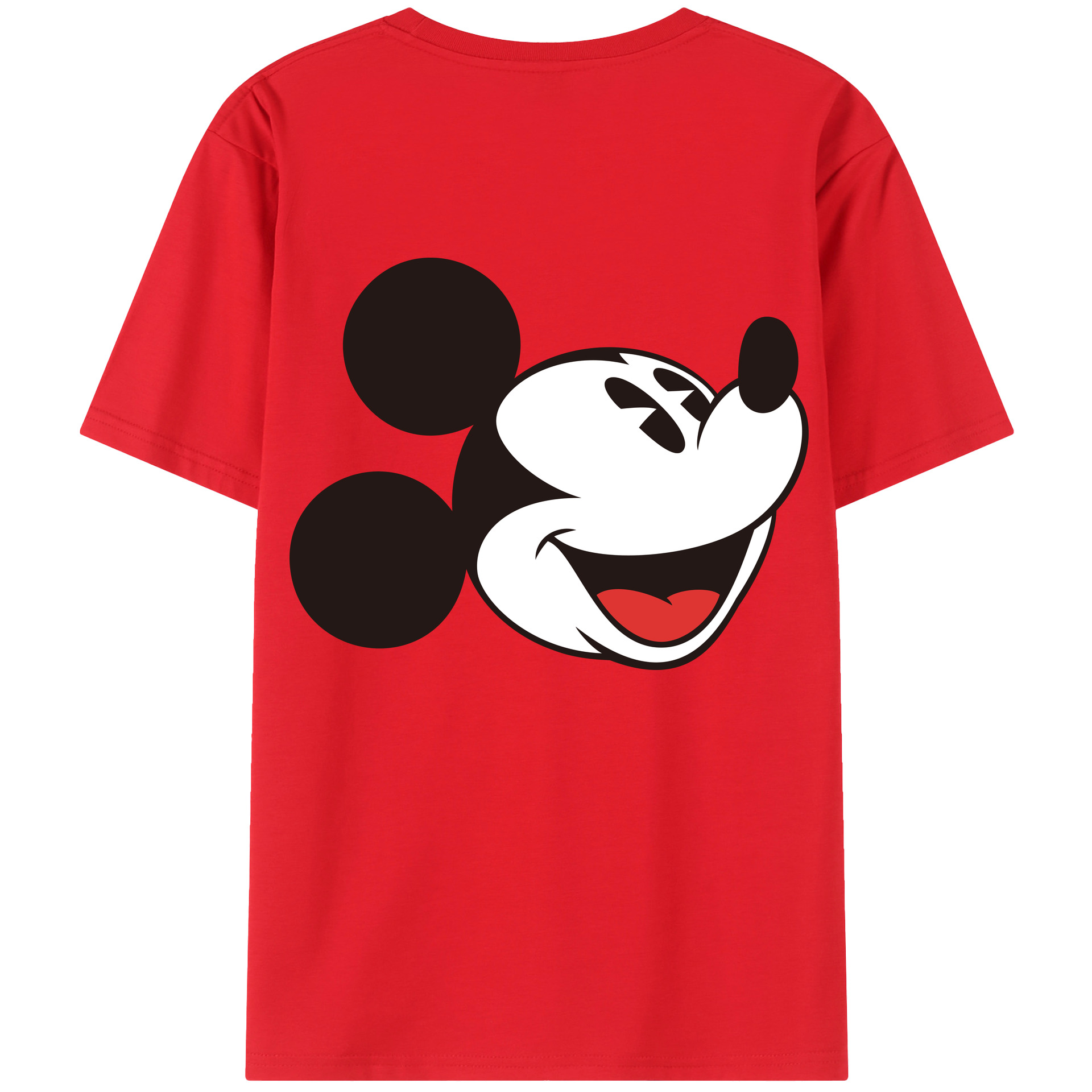 （画像用） ミッキーマウス Mickey Mouse レディース半袖Tシャツ(バックプリント)