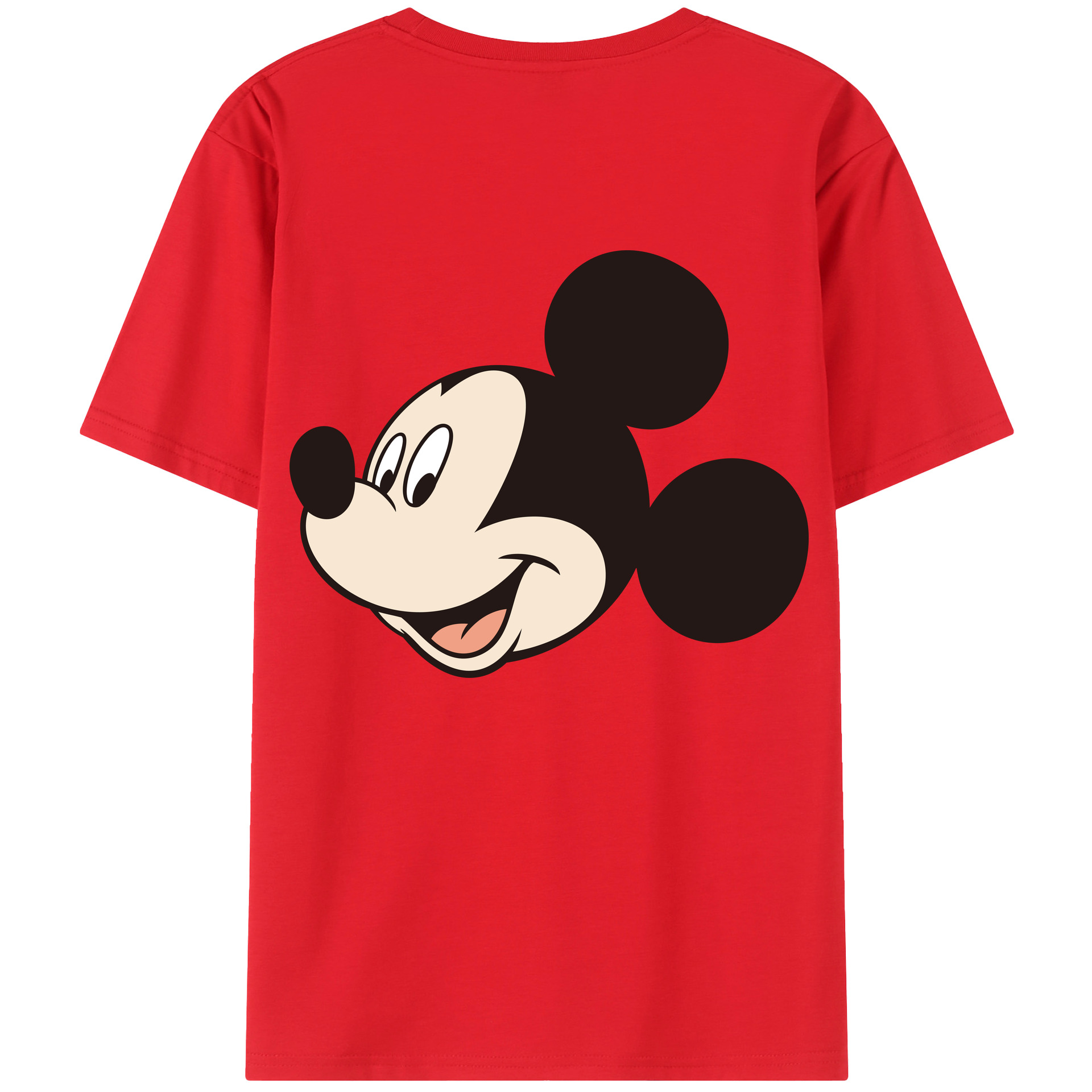 （画像用） ミッキーマウス Mickey Mouse レディース半袖Tシャツ(バックプリント)