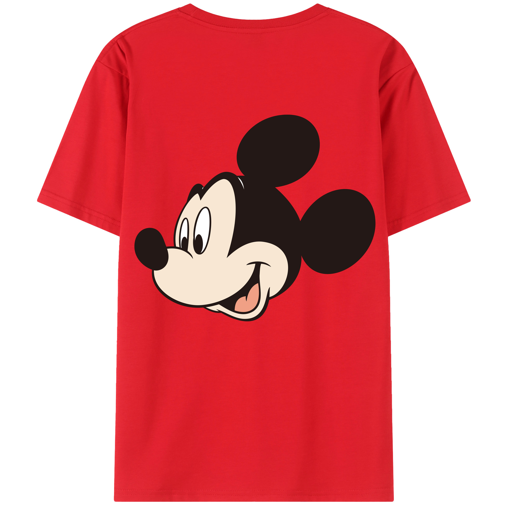 （画像用） ミッキーマウス Mickey Mouse レディース半袖Tシャツ(バックプリント)