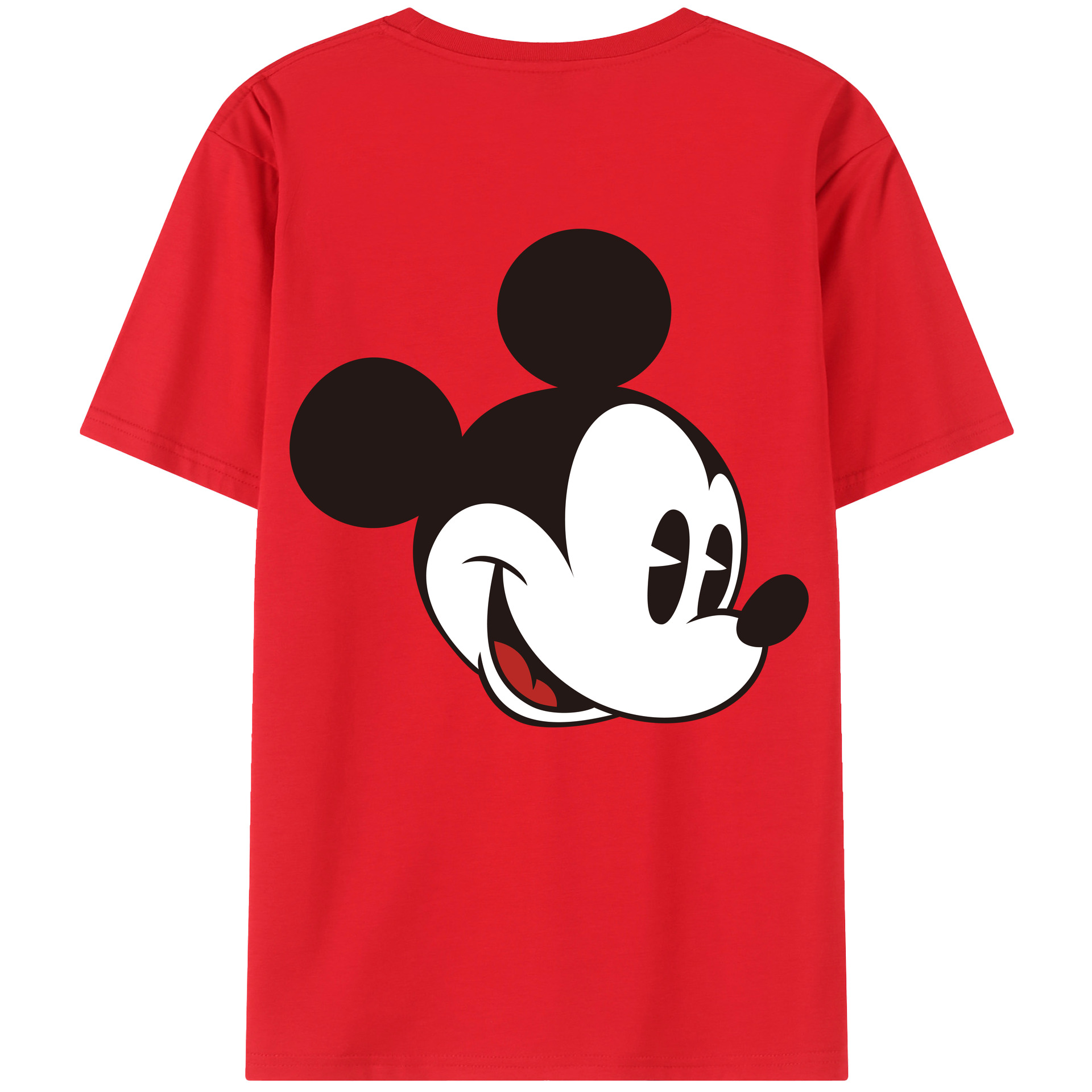 （画像用） ミッキーマウス Mickey Mouse レディース半袖Tシャツ(バックプリント)