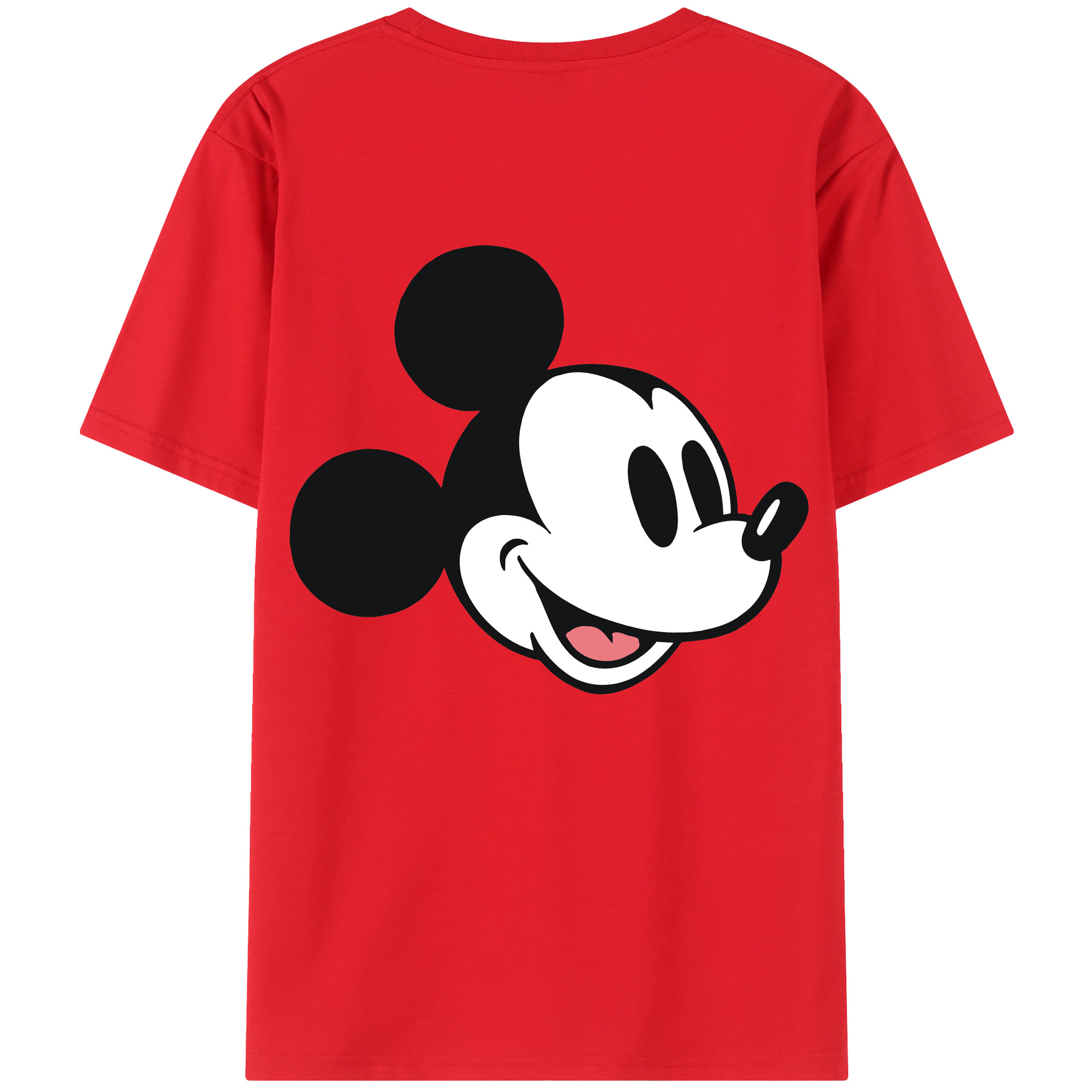 （画像用） ミッキーマウス Mickey Mouse レディース半袖Tシャツ(バックプリント)