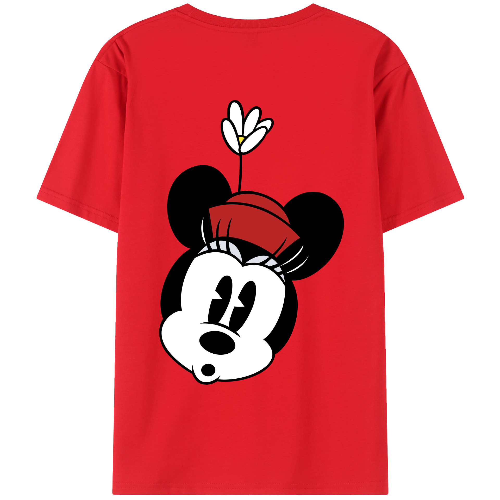 （画像用） ミッキーマウス Mickey Mouse レディース半袖Tシャツ(バックプリント)