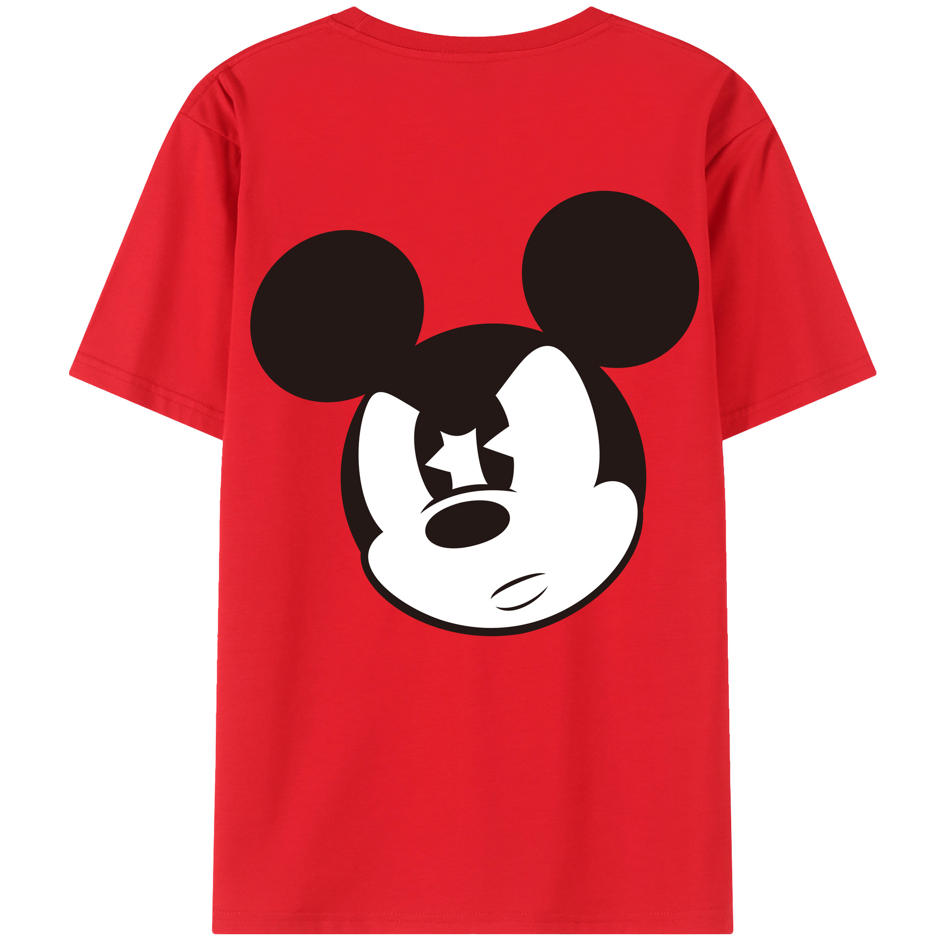 （画像用） ミッキーマウス Mickey Mouse レディース半袖Tシャツ(バックプリント)