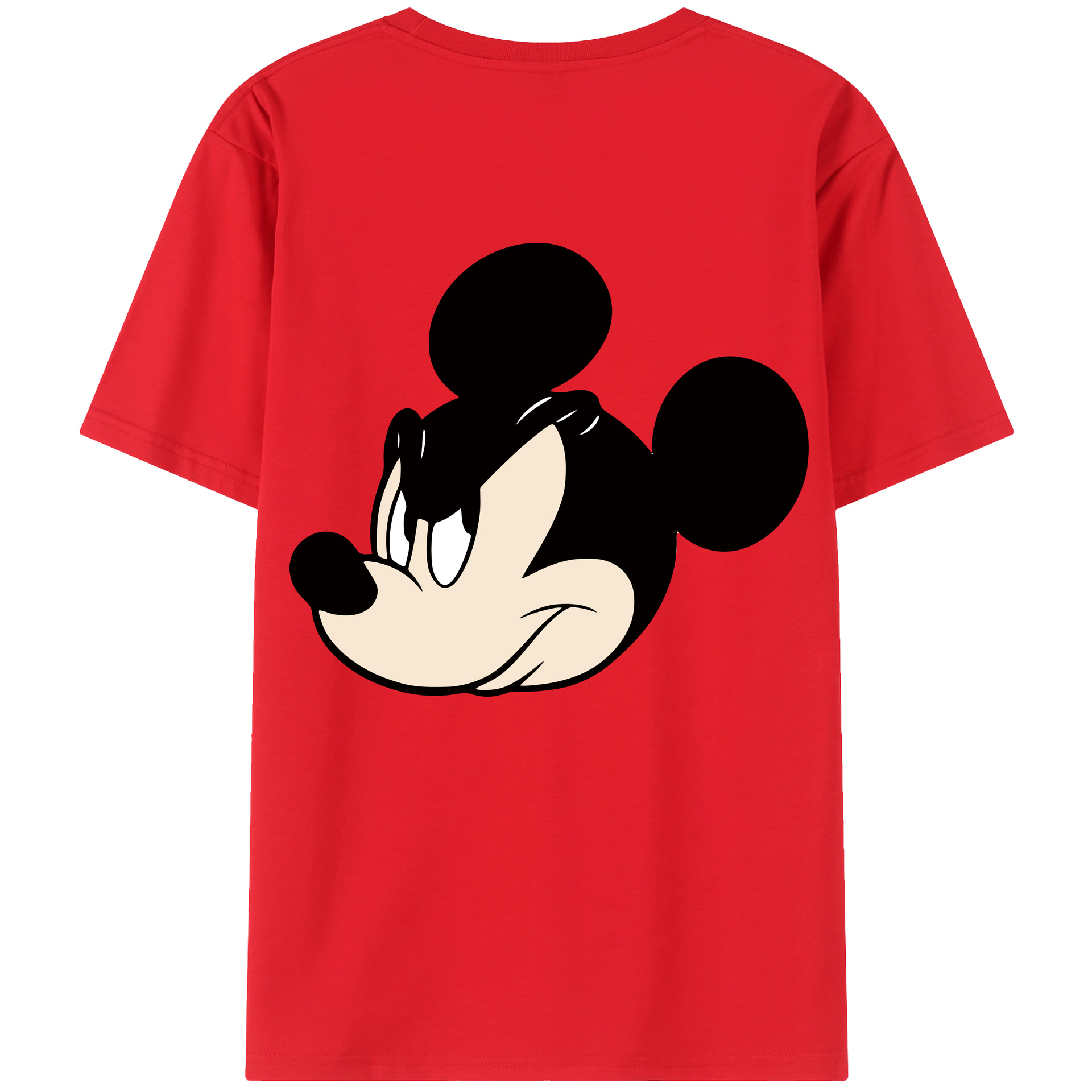 （画像用） ミッキーマウス Mickey Mouse レディース半袖Tシャツ(バックプリント)