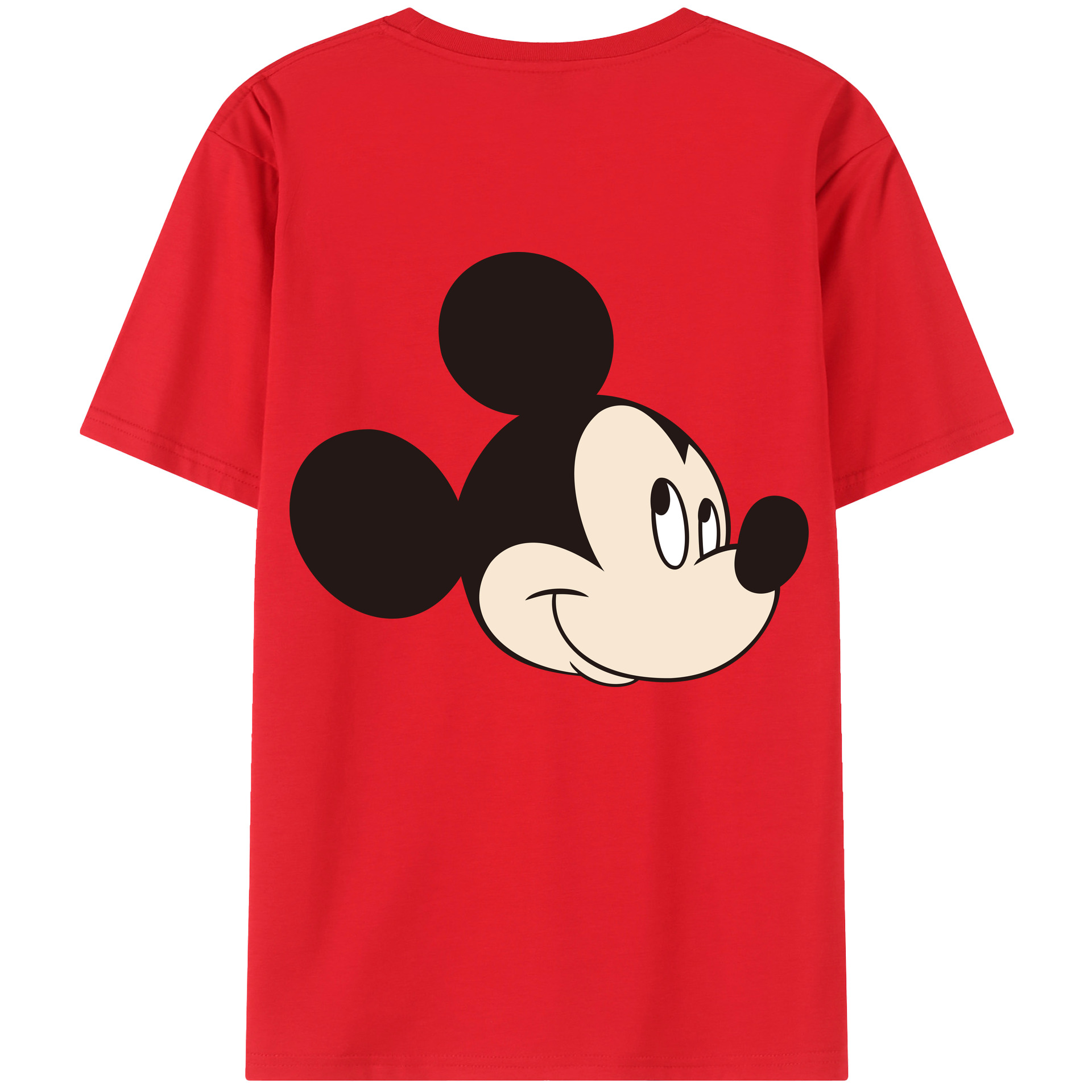 （画像用） ミッキーマウス Mickey Mouse レディース半袖Tシャツ(バックプリント)