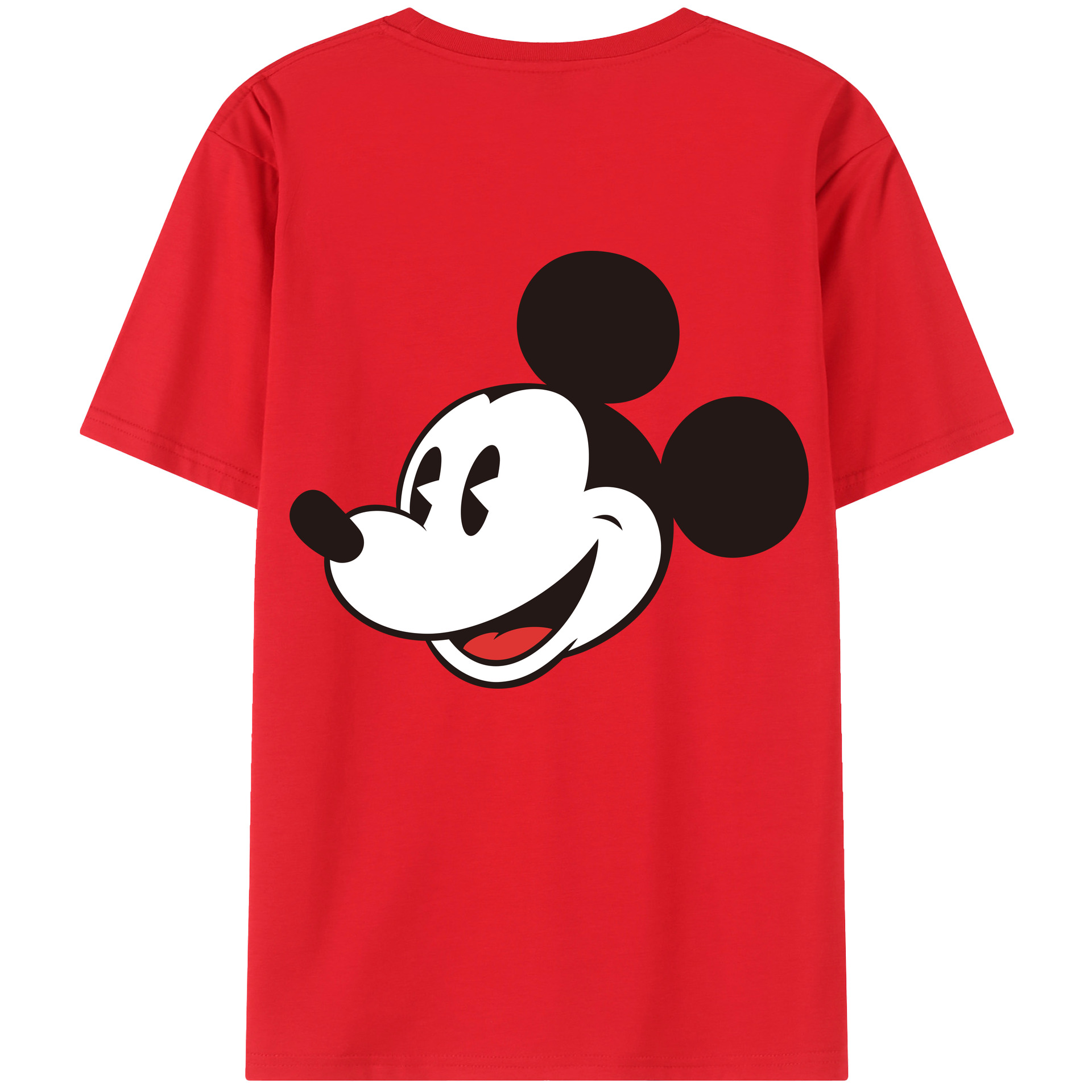 （画像用） ミッキーマウス Mickey Mouse レディース半袖Tシャツ(バックプリント)
