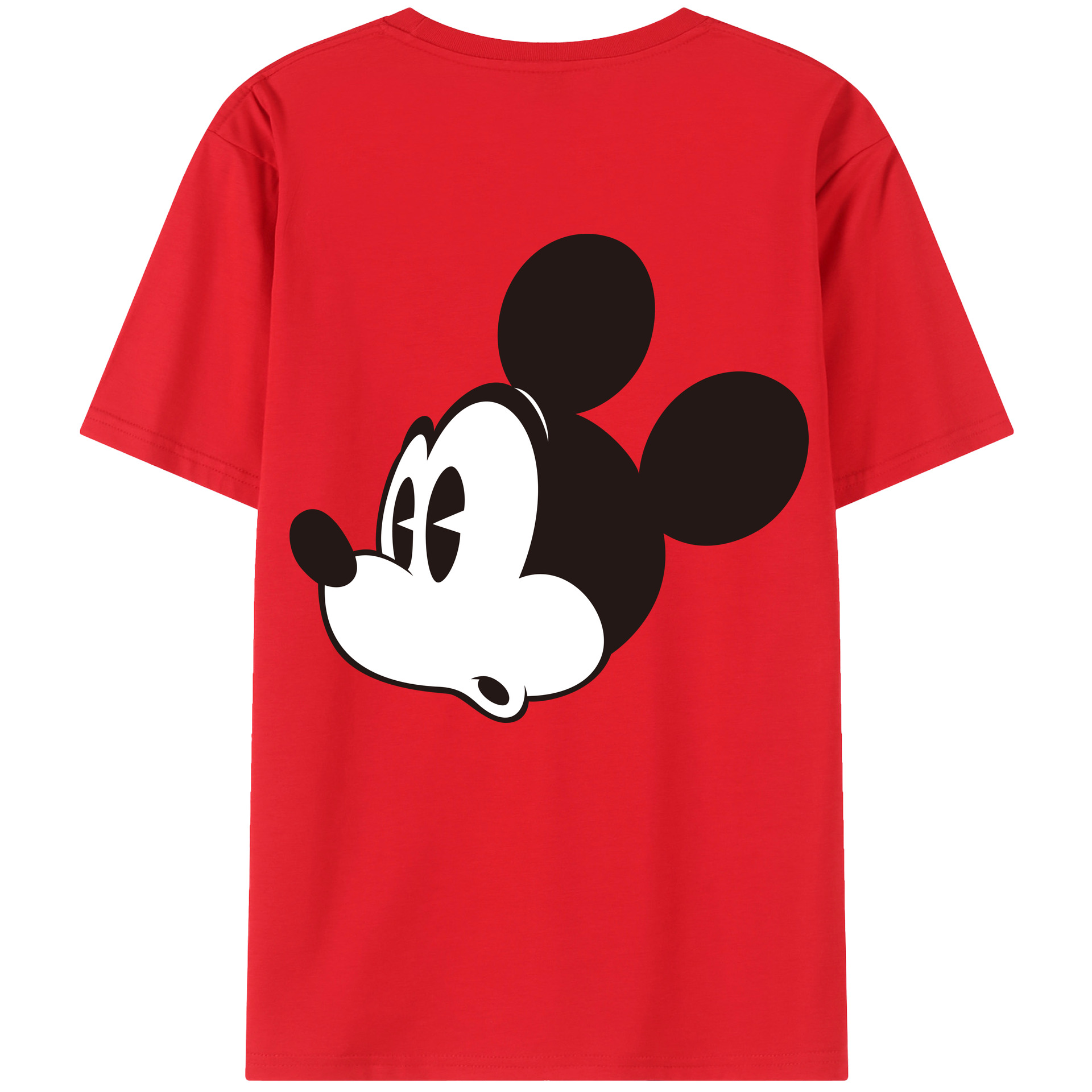 （画像用） ミッキーマウス Mickey Mouse レディース半袖Tシャツ(バックプリント)