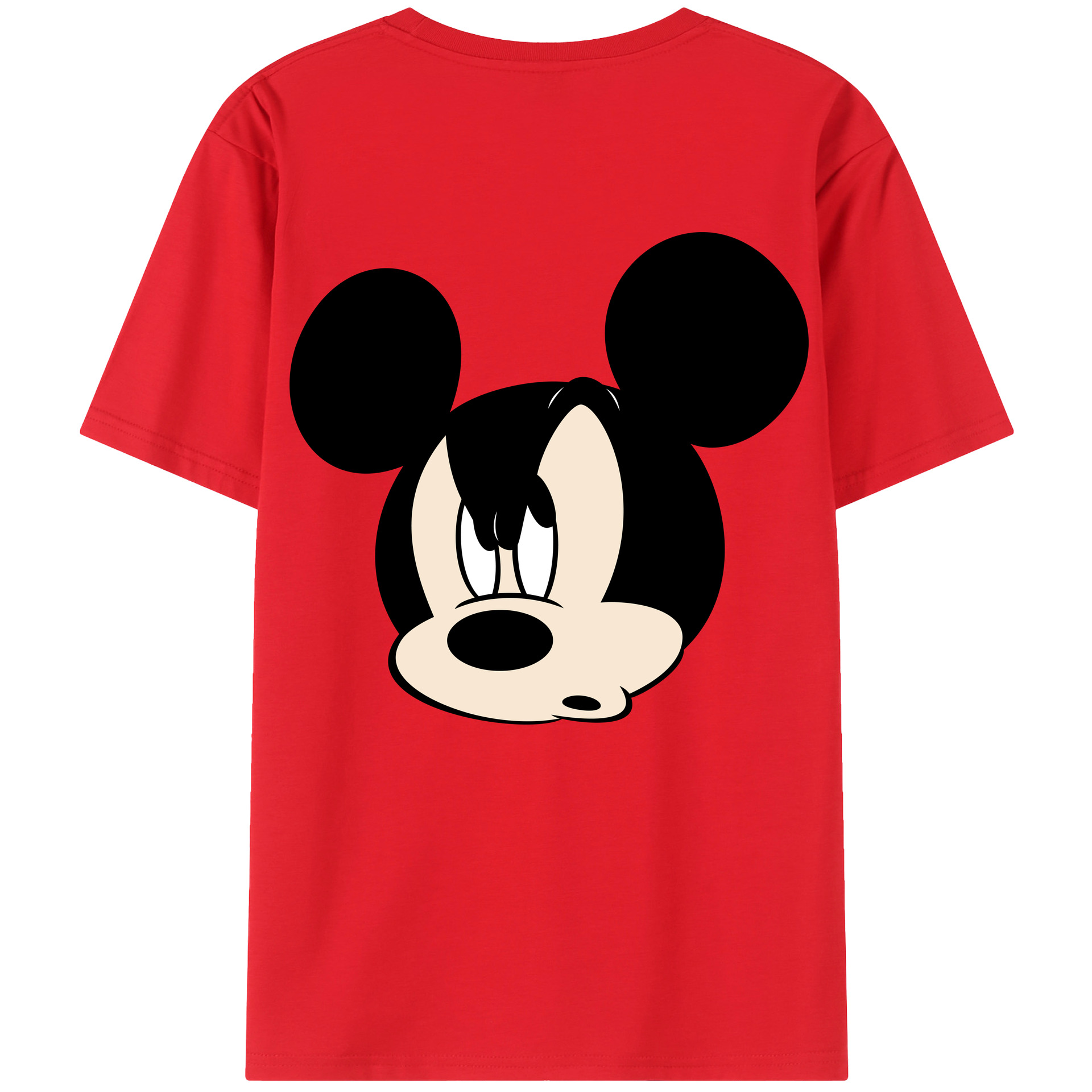 （画像用） ミッキーマウス Mickey Mouse レディース半袖Tシャツ(バックプリント)