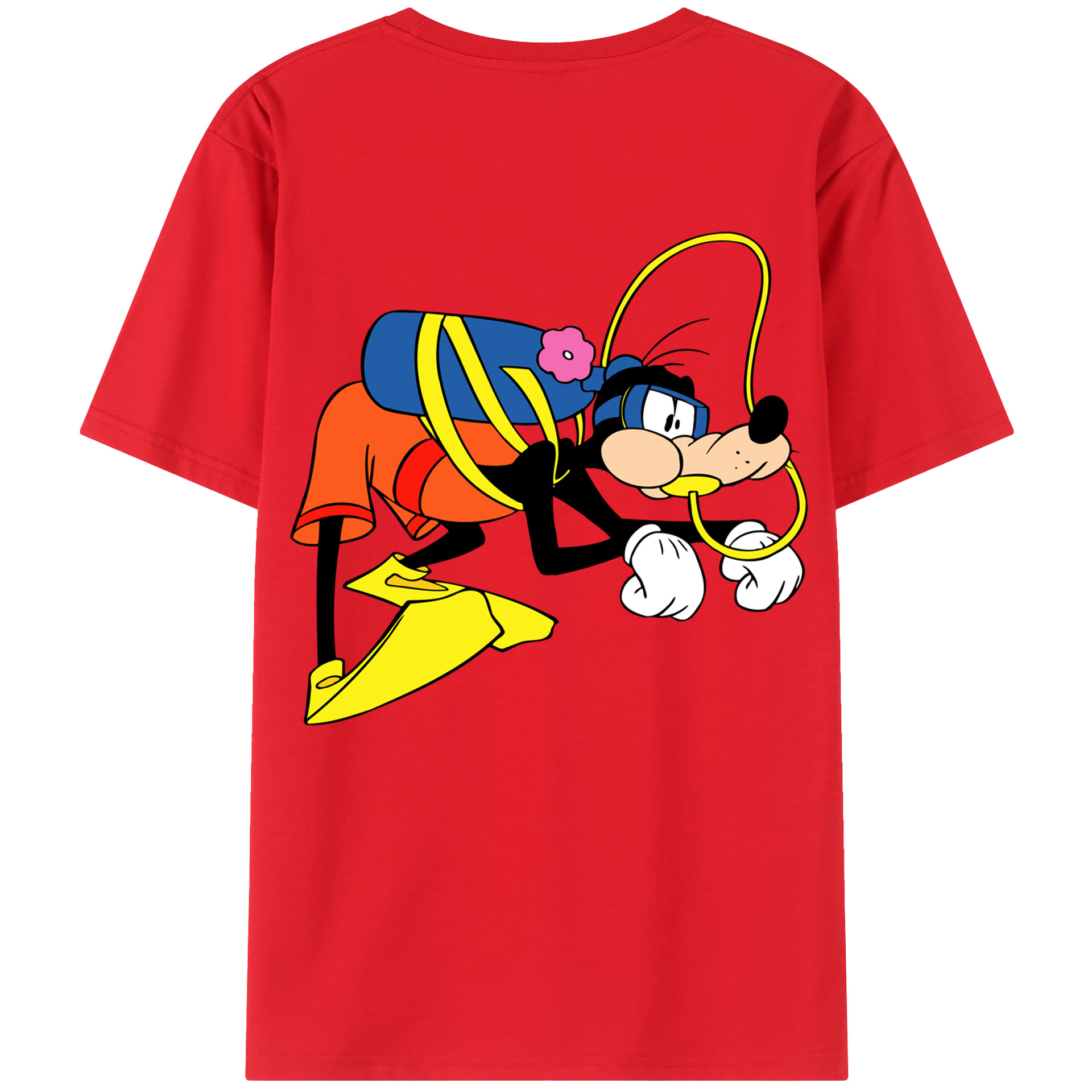 （画像用） ミッキーマウス Mickey Mouse レディース半袖Tシャツ(バックプリント)
